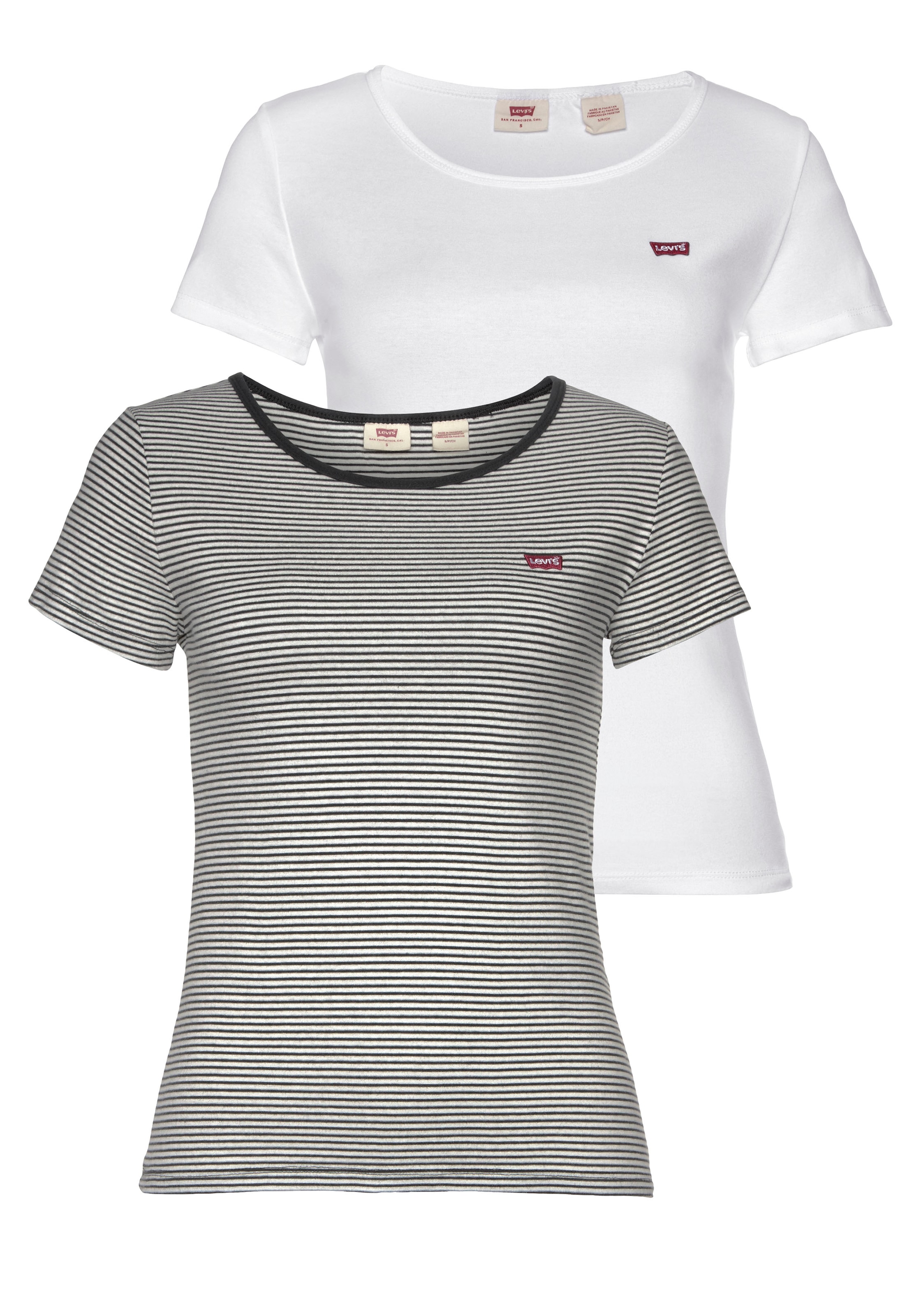 ♕ Levi's® T-Shirt »2PACK TEE«, (2 tlg., 2er-Pack) versandkostenfrei auf