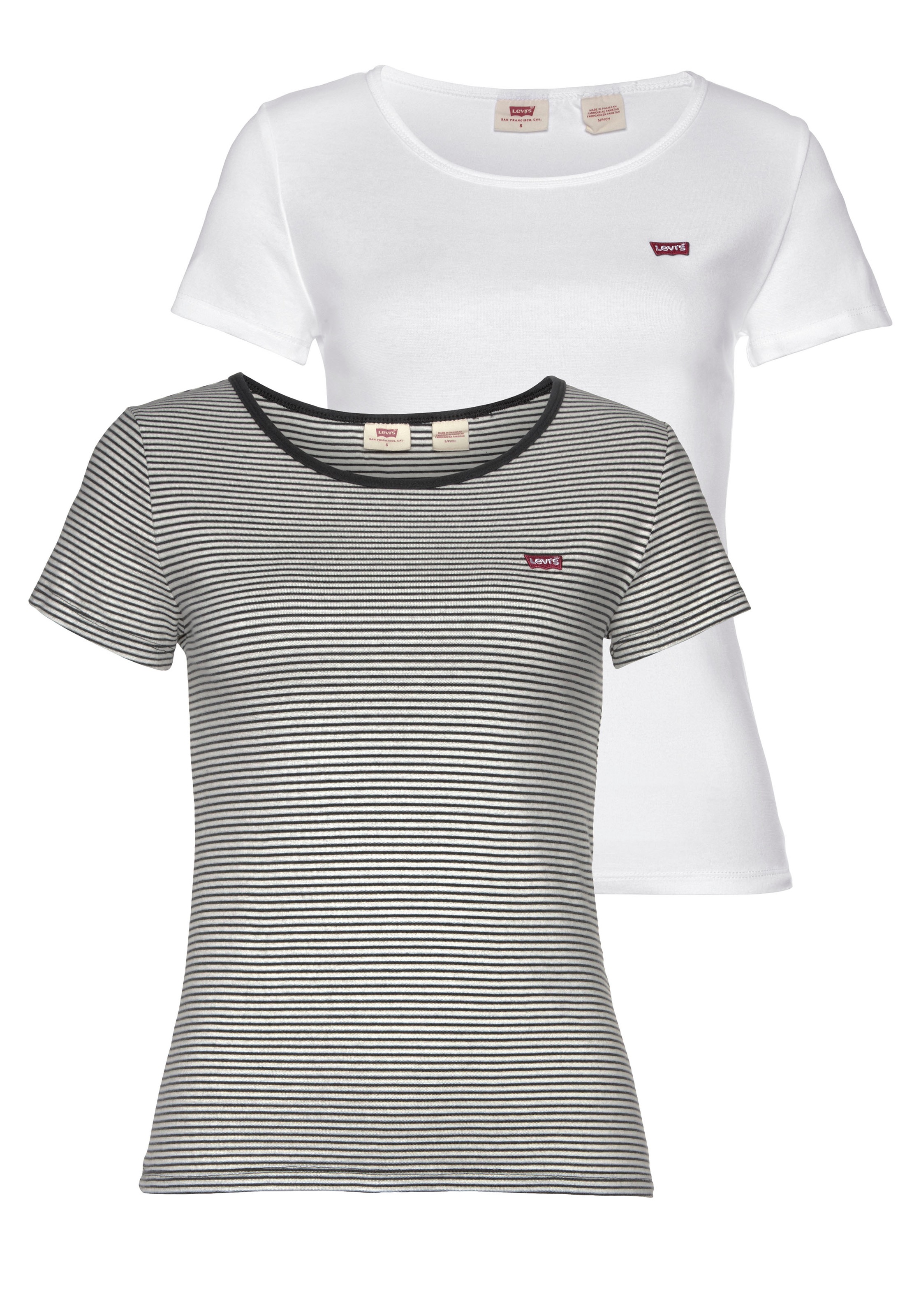Image of Levi's® T-Shirt »2PACK TEE«, (2 tlg., 2er-Pack) bei Ackermann Versand Schweiz