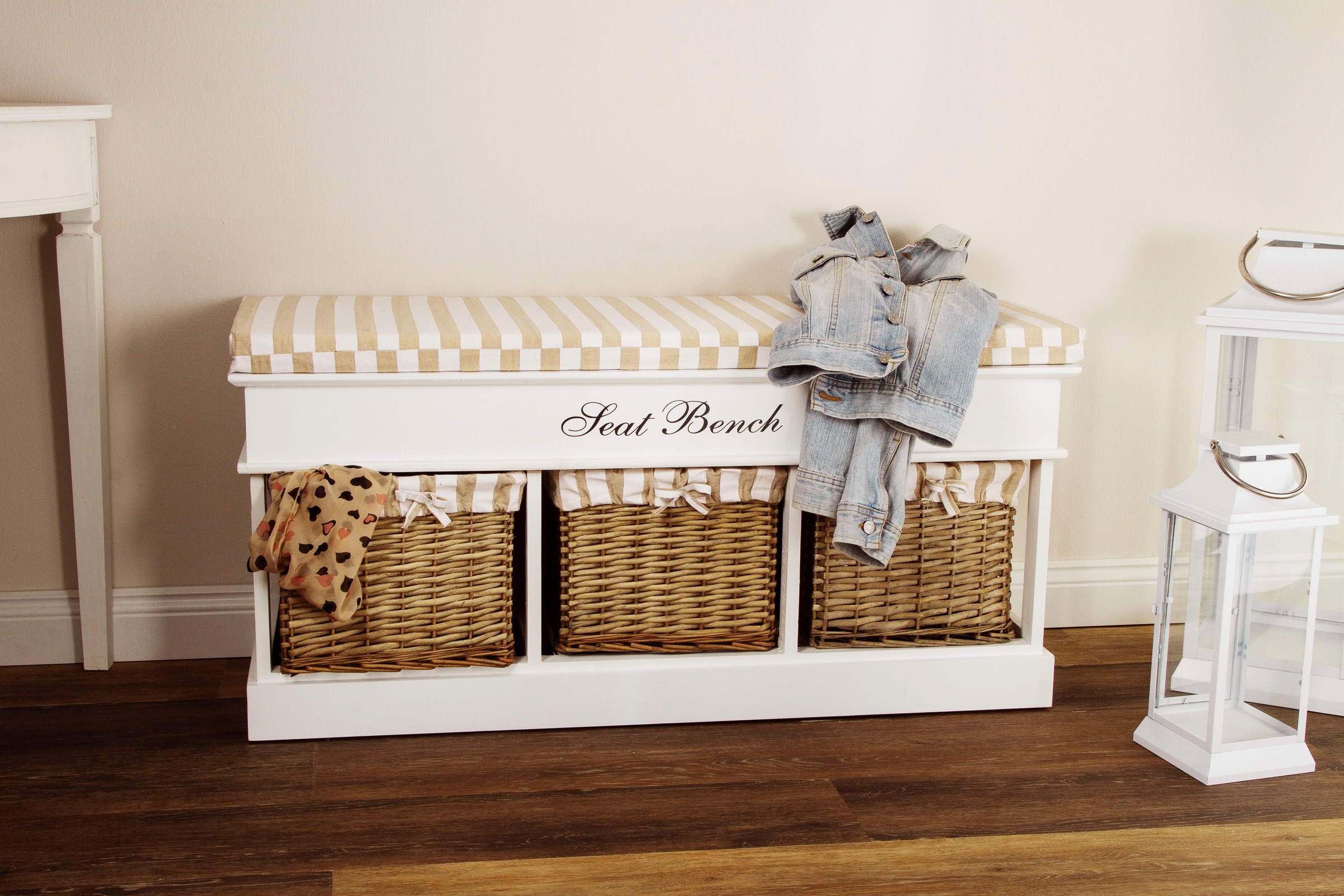 Image of my Flair Sitzbank »Joana«, mit Polster und Körben bei Ackermann Versand Schweiz