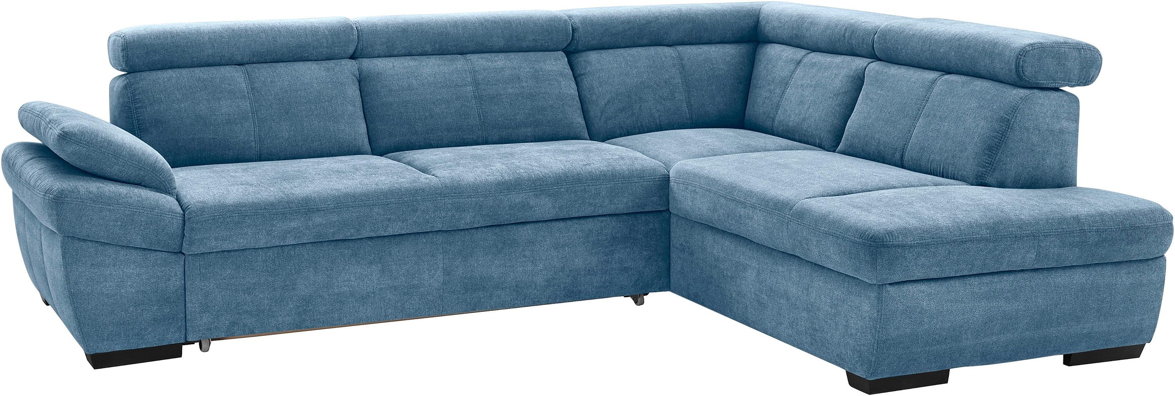 exxpo - sofa fashion Ecksofa »Salerno, klassisch modernes Funktionssofa, hoher Sitzkomfort, L-Form«, inkl. Kopf- und Armteilverstellung, wahlweise mit Bettfunktion