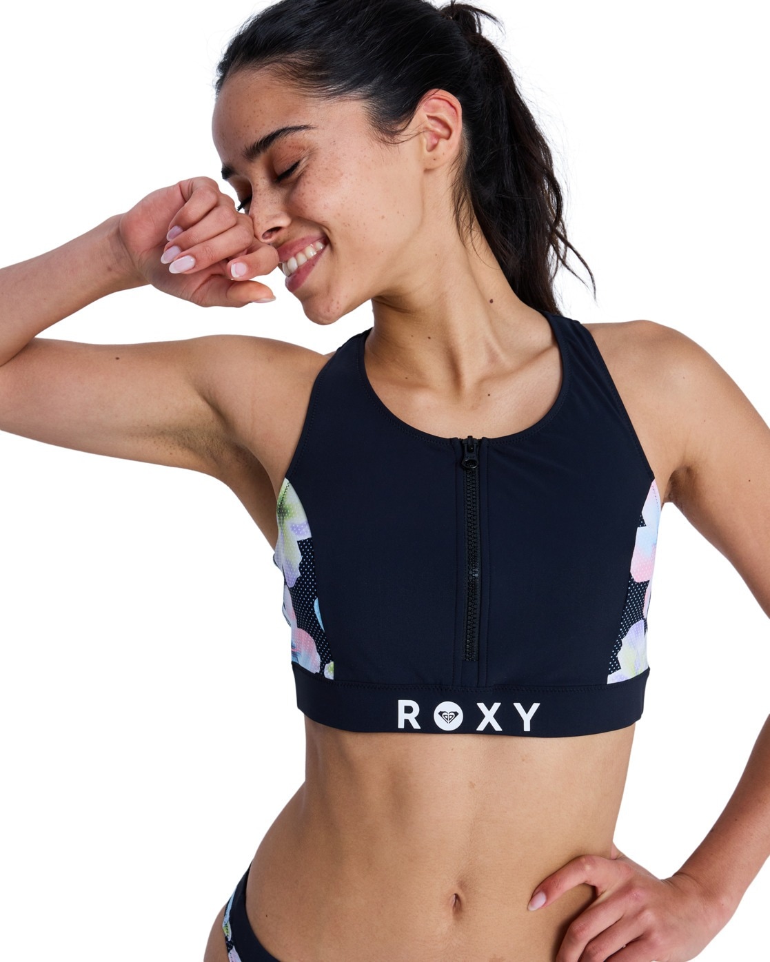Image of Roxy Crop-Bikini-Top "Roxy Active Crop Top"