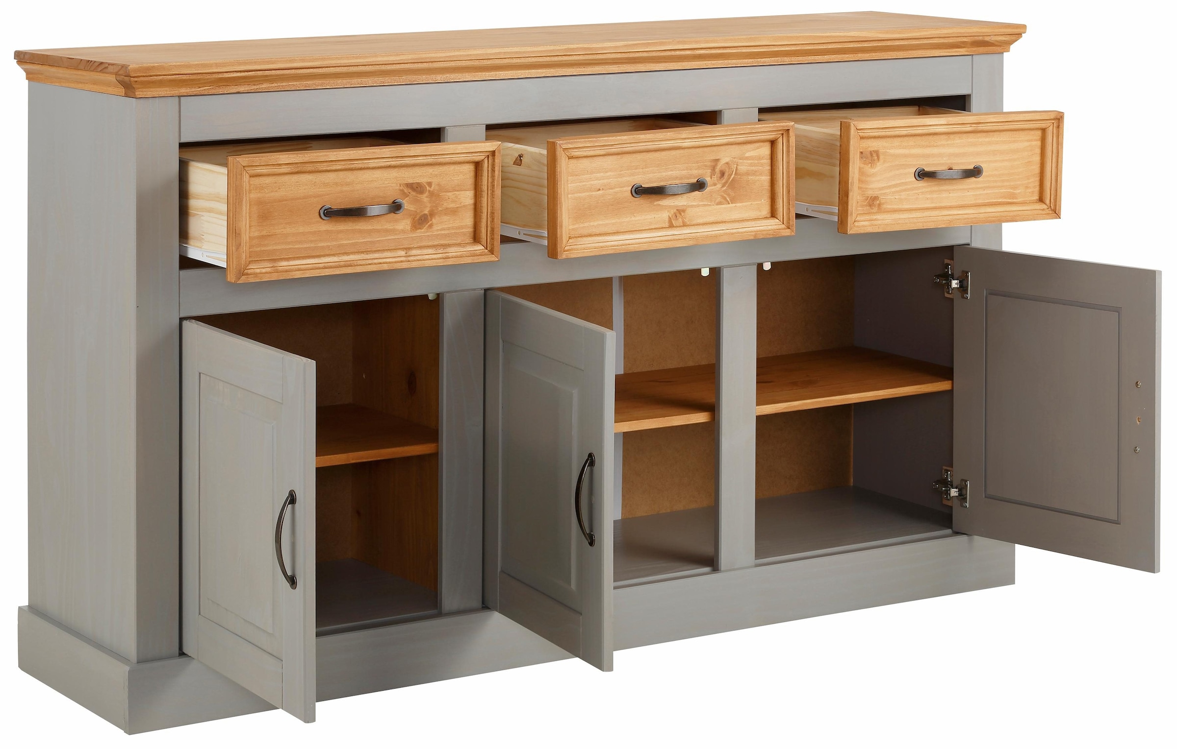 Home affaire Sideboard Kiefernholz »Selma«, versandkostenfrei auf massivem aus