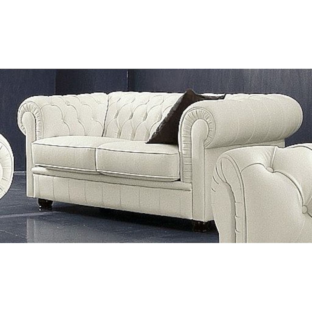 Max Winzer® Chesterfield-Sofa »Kent«, 2-Sitzer mit edler Knopfheftung, Breite 175 cm