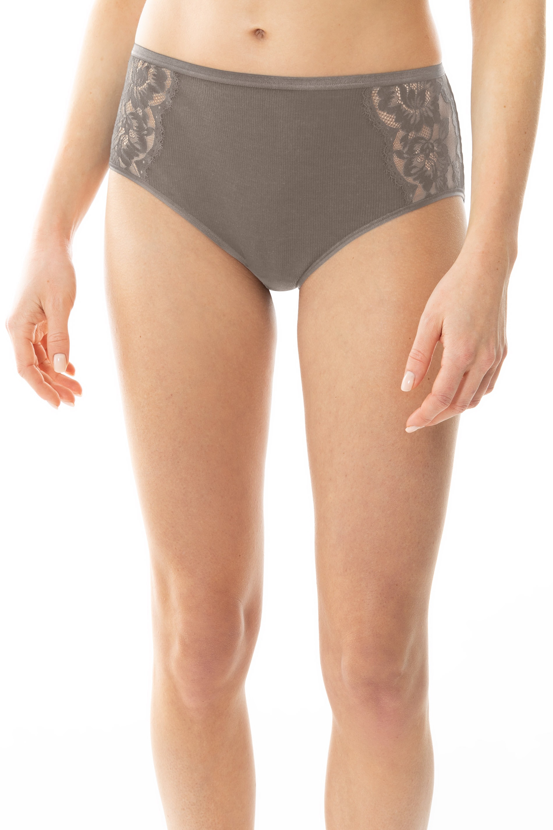 Image of Mey Taillenslip "Wool Love" florale Spitze, Merino-Schurwolle, wärmend