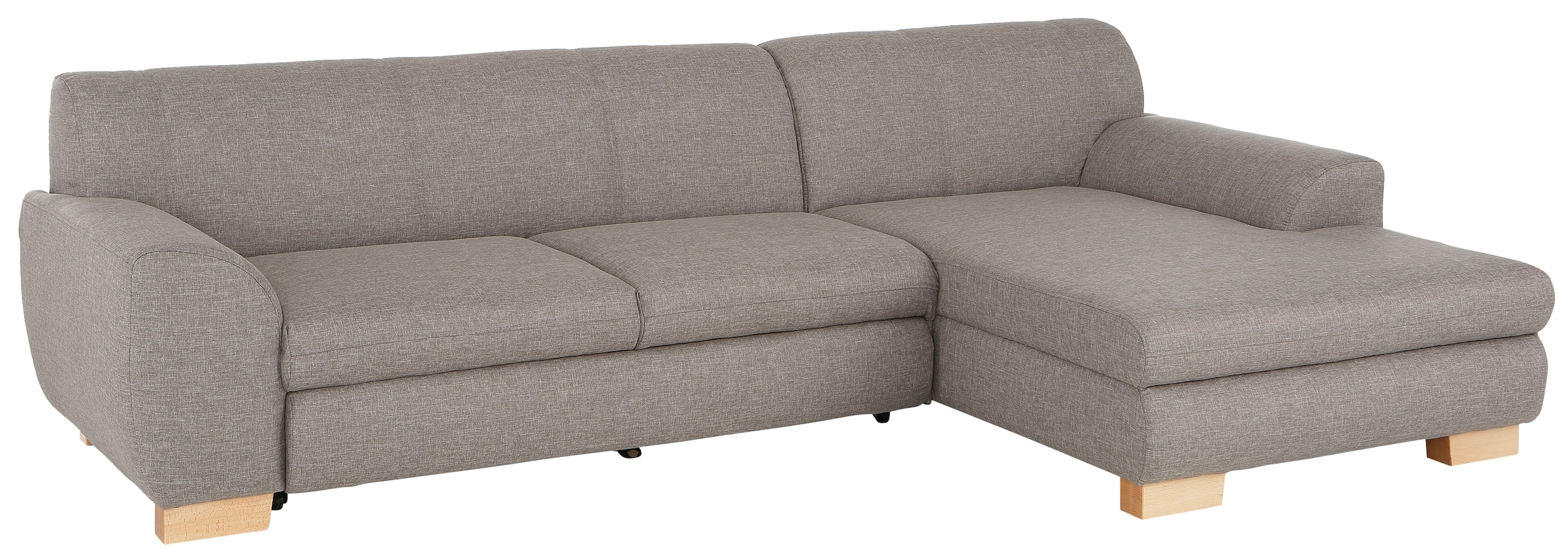 Home affaire Ecksofa »Nika L-Form«, Polsterecke, Struktur fein oder Melrose/Struktur, mit Bettfunktion