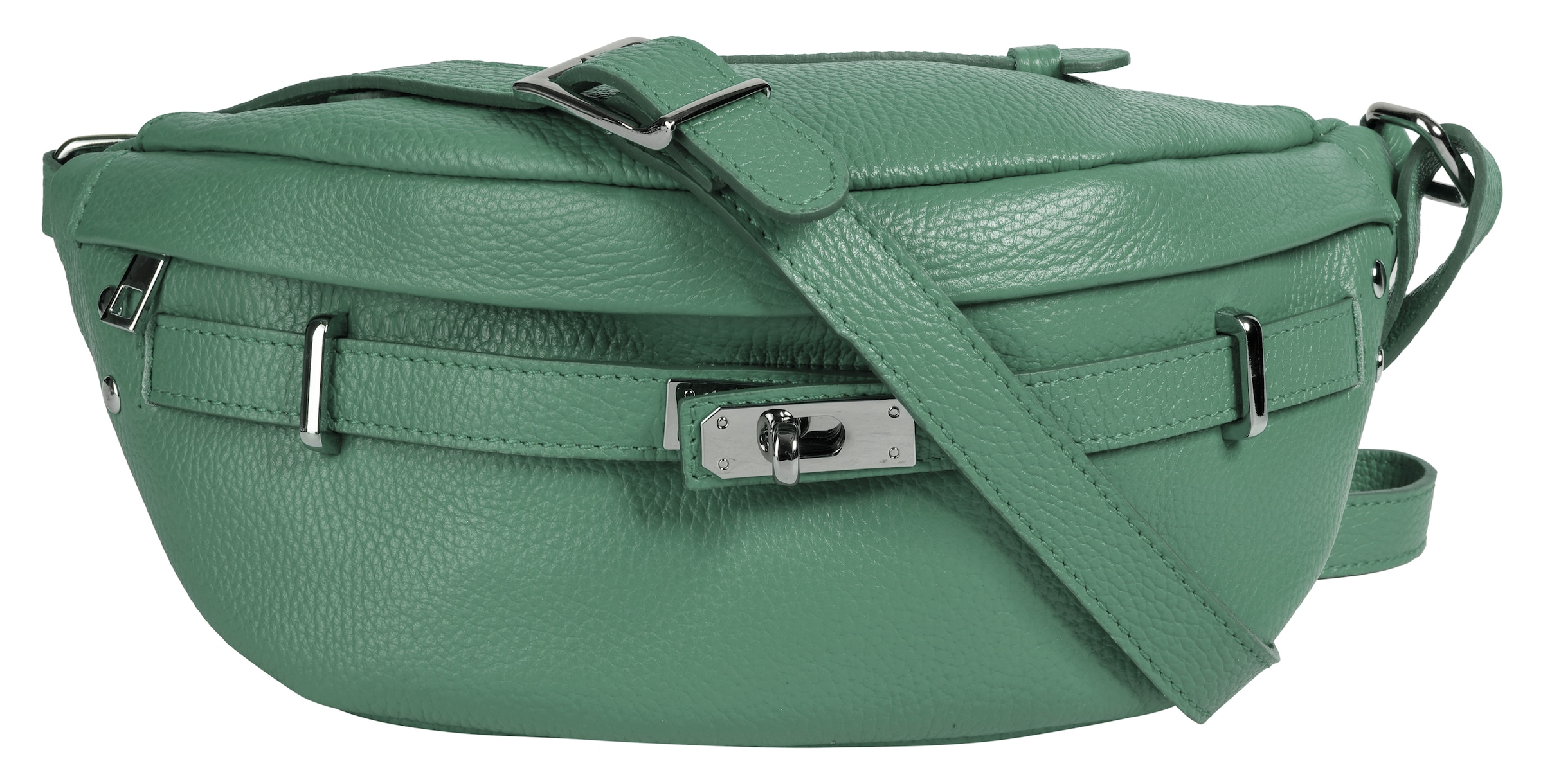 Samantha Look, Unisex, Gürteltasche echt Leder, Made in Italy, mint, B/H/T: 32cm x 13cm x 9cm onesize, Breite 32 cm x Höhe 13 cm x Tiefe 9 cm