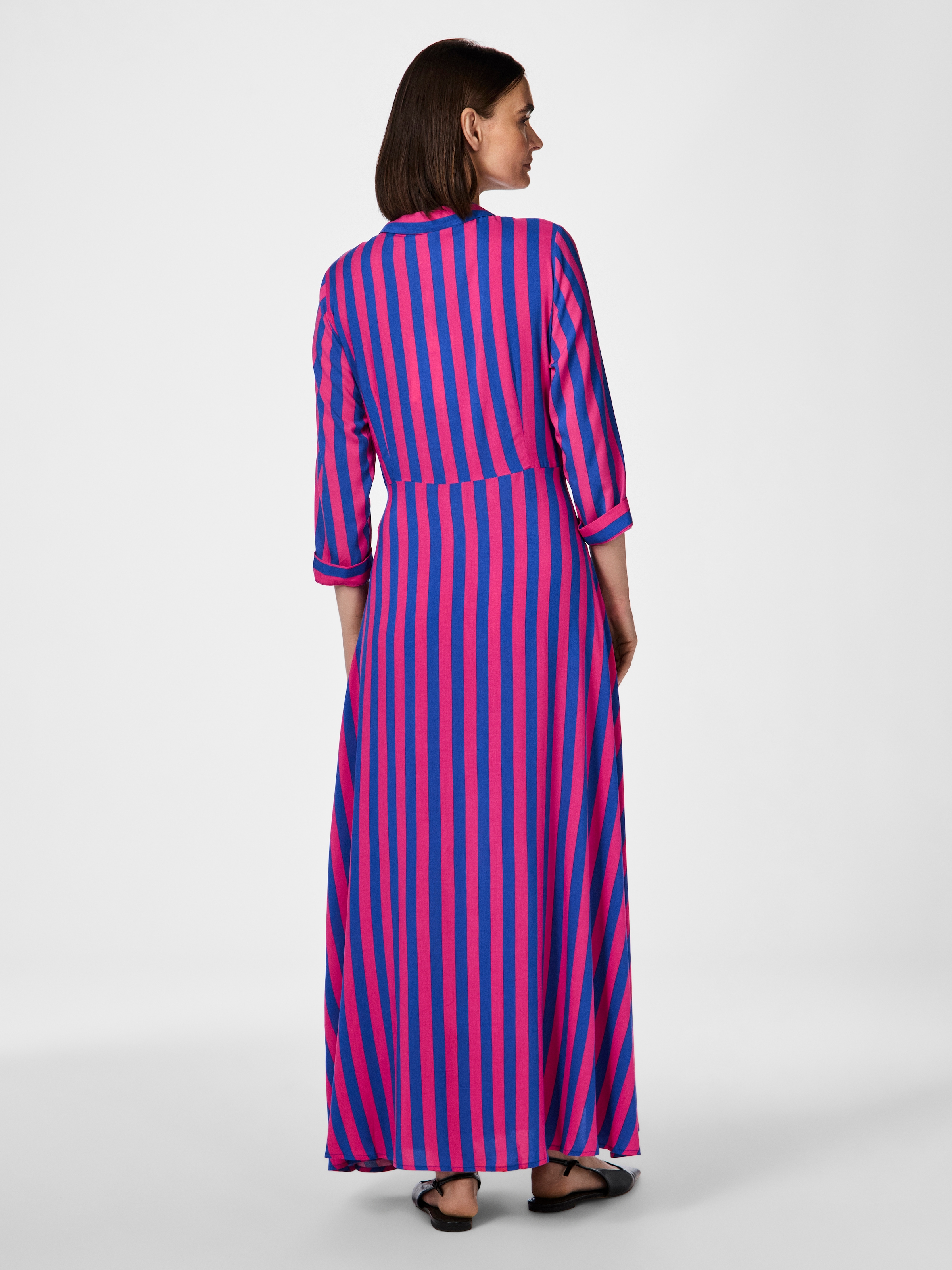 Y.A.S Hemdblusenkleid »YASSAVANNA LONG SHIRT DRESS«, Sommerkleid, mit 3/4 Ärmel