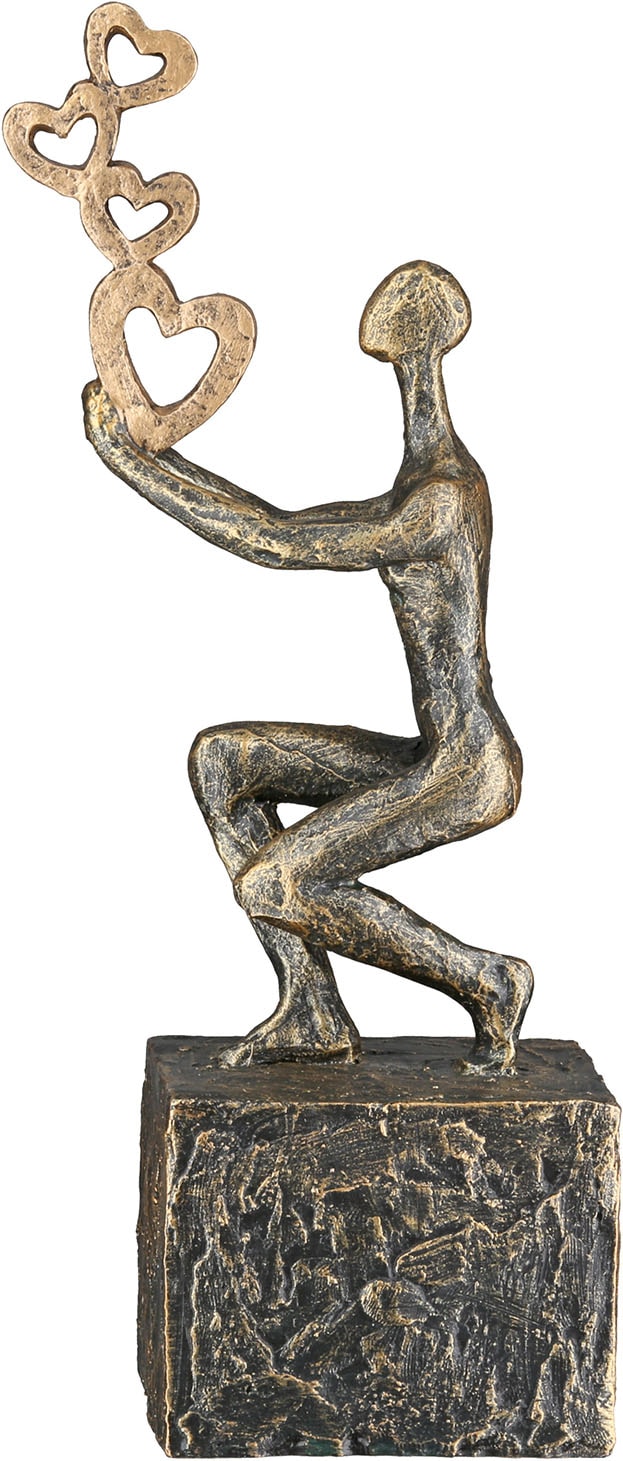 GILDE Skulptur »Skulptur Person Flying Hearts«