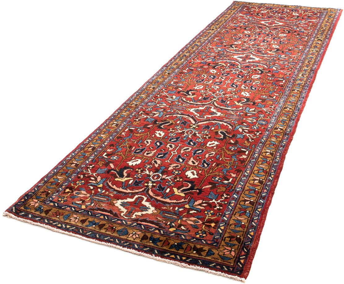 Image of morgenland Orientteppich »Perser - Nomadic - 334 x 100 cm - dunkelrot«, rechteckig, 10 mm Höhe, Wohnzimmer, Handgeknüpft, Einzelstück mit Zertifikat bei Ackermann Versand Schweiz