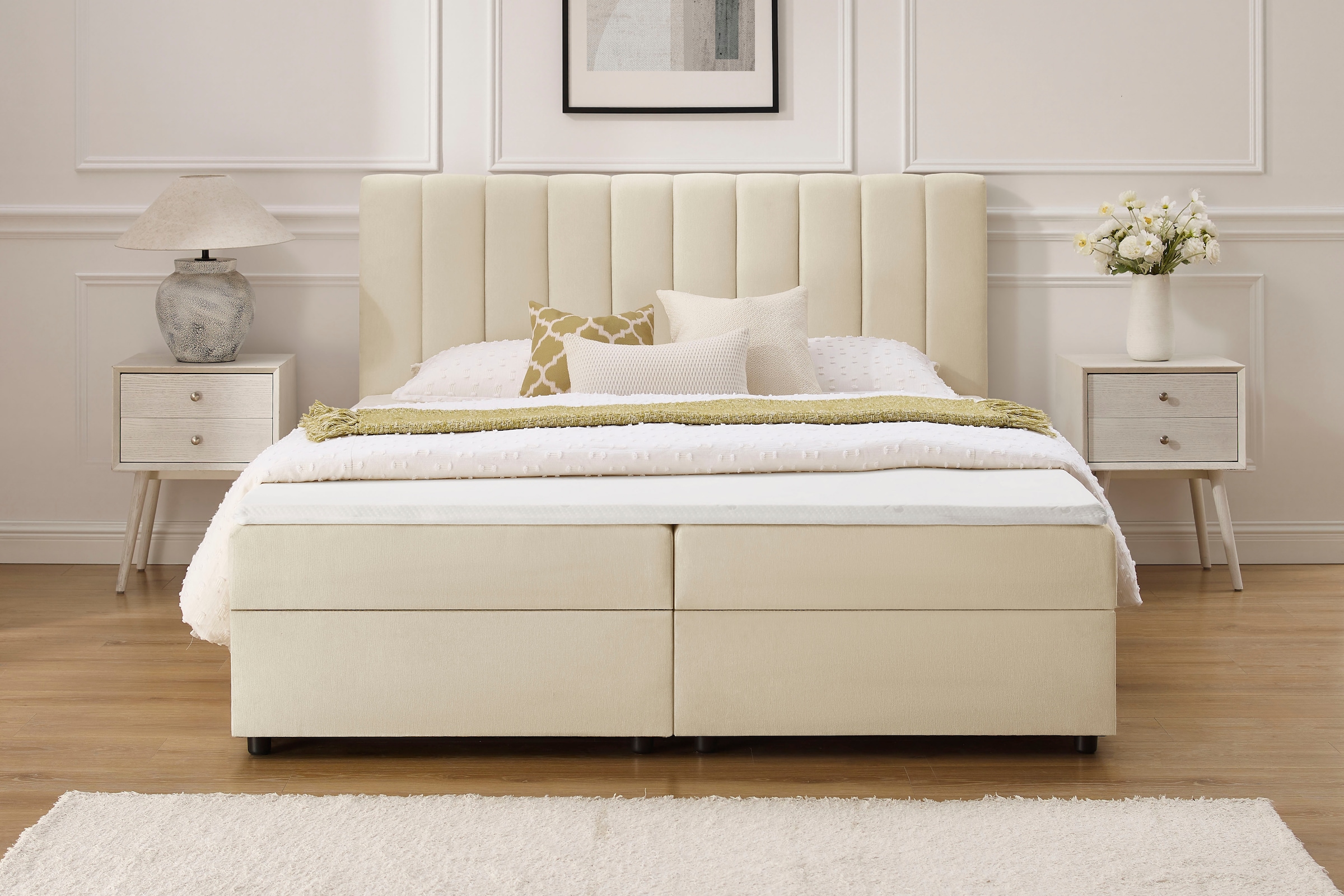 GOODproduct Boxbett »Haileyy inkl. Bettkasten und Topper, Liegefläche 180x200cm« erhältlich in der Grösse 180x200 cm, inkl. Aufbauvideo