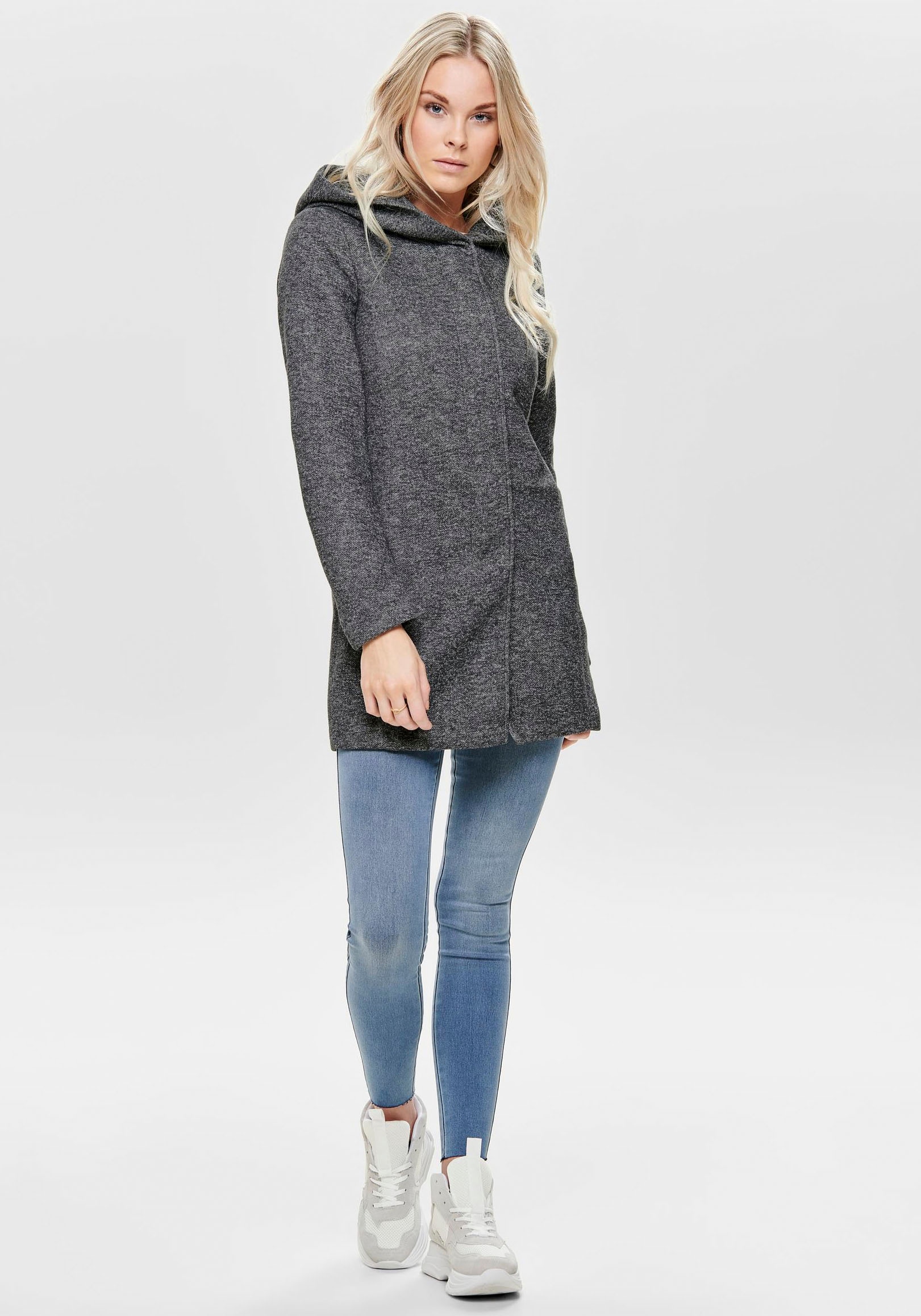 ONLY Kurzmantel »ONLSEDONA LIGHT COAT OTW NOOS«, verdeckte Knopfleiste