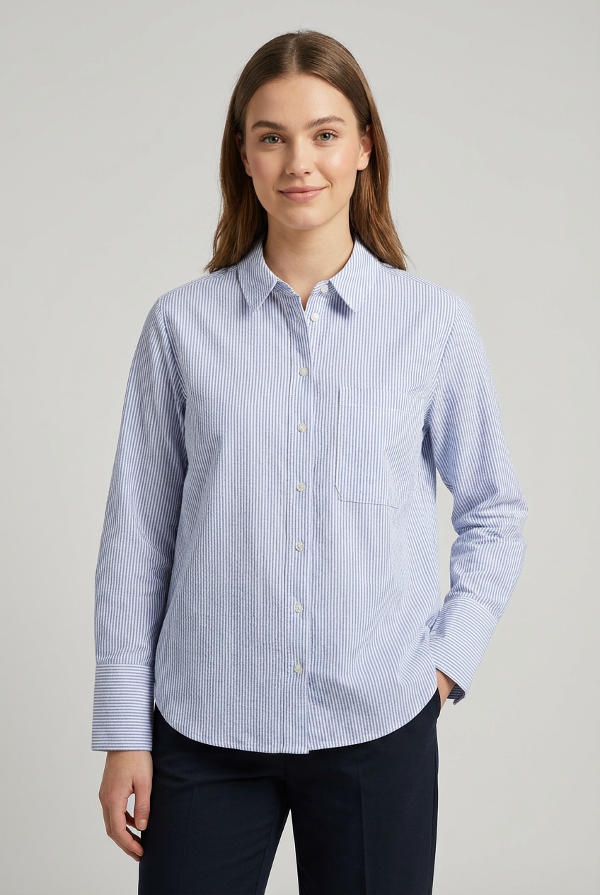 Image of Vero Moda Hemdbluse "VMINGE L/S SHIRT WVN BTQ" mit Brusttasche