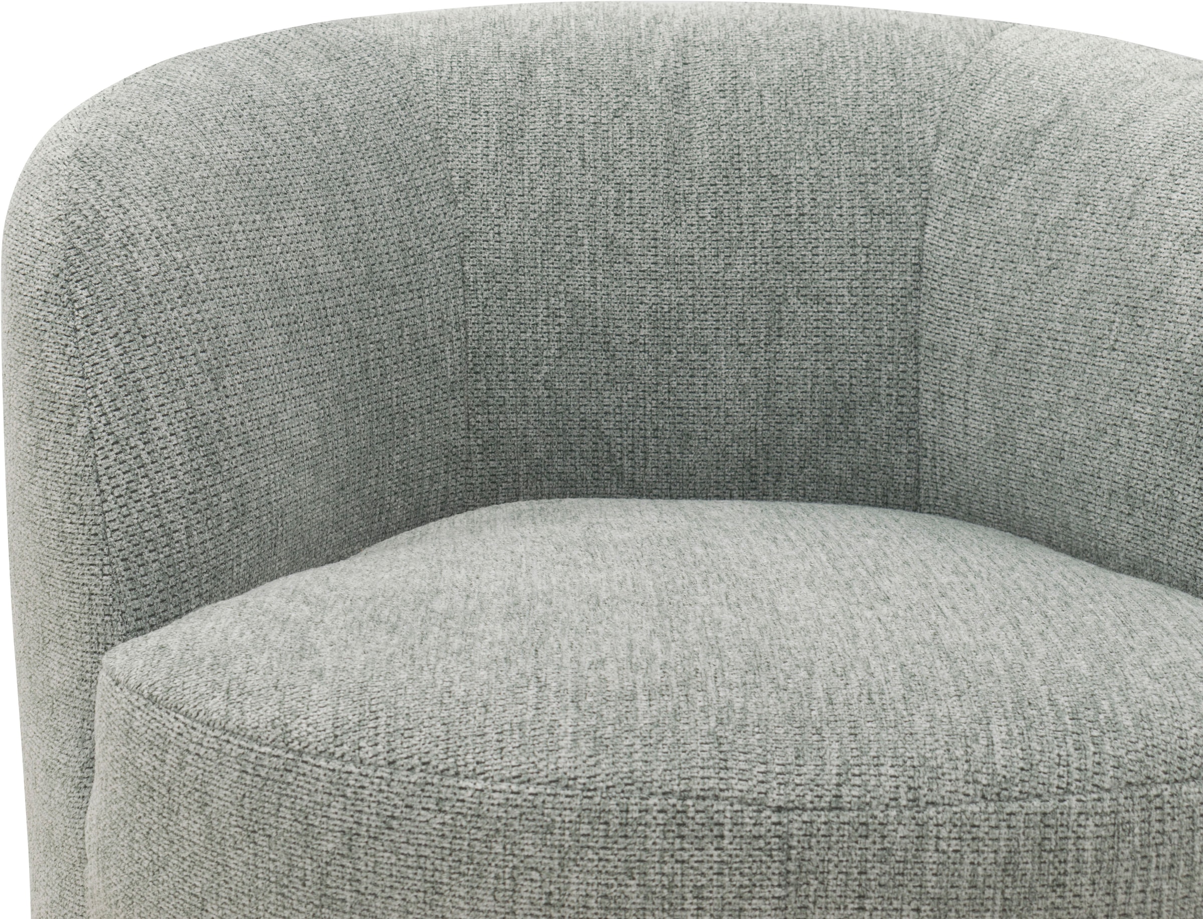 DOMO collection Sessel »Obidos moderner Loungesessel« Struktur weich, grau