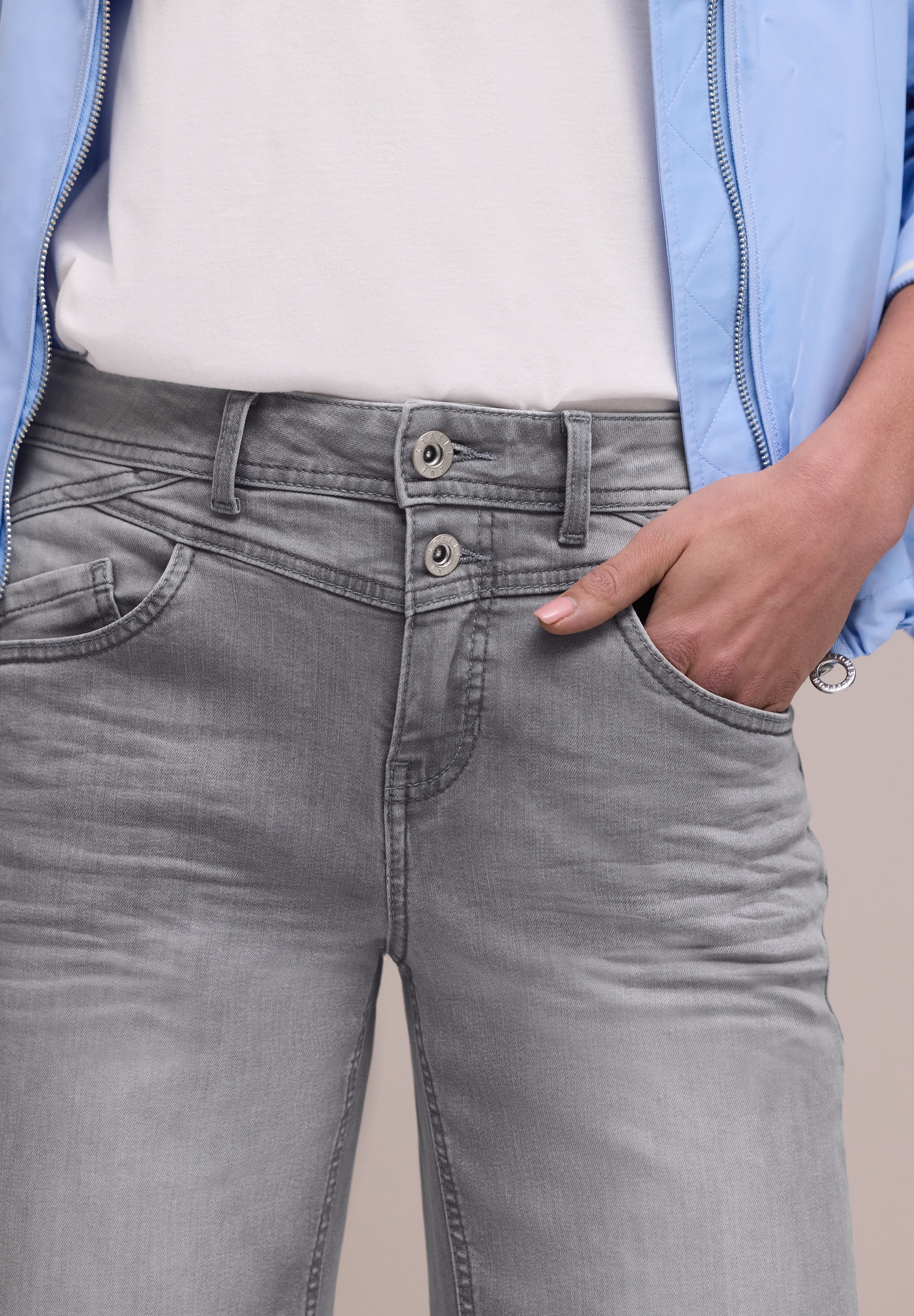 STREET ONE High-waist-Jeans »Style Emee« im Five-Pocket Style