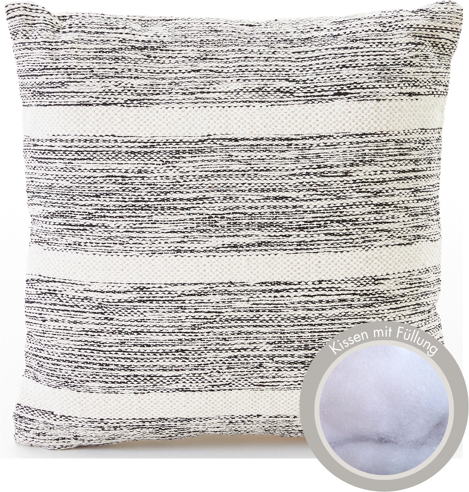 Andiamo Coussin décoratif »Malena« Ethnomuster, Sofakissen, Kissenhülle mit Füllung, eckig, 45x45 cm