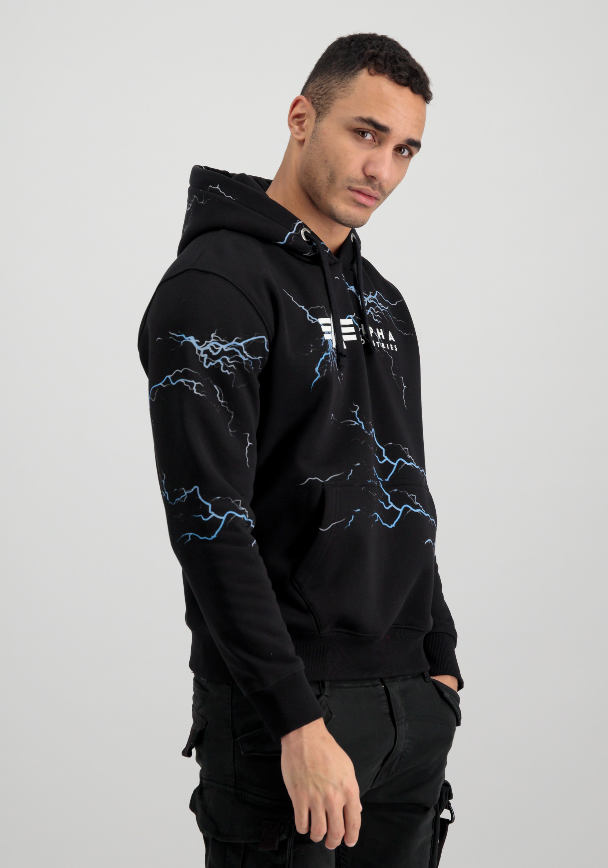 Alpha Industries Hoodie »Alpha Industries Men - Hoodies Lightning AOP Hoodie«