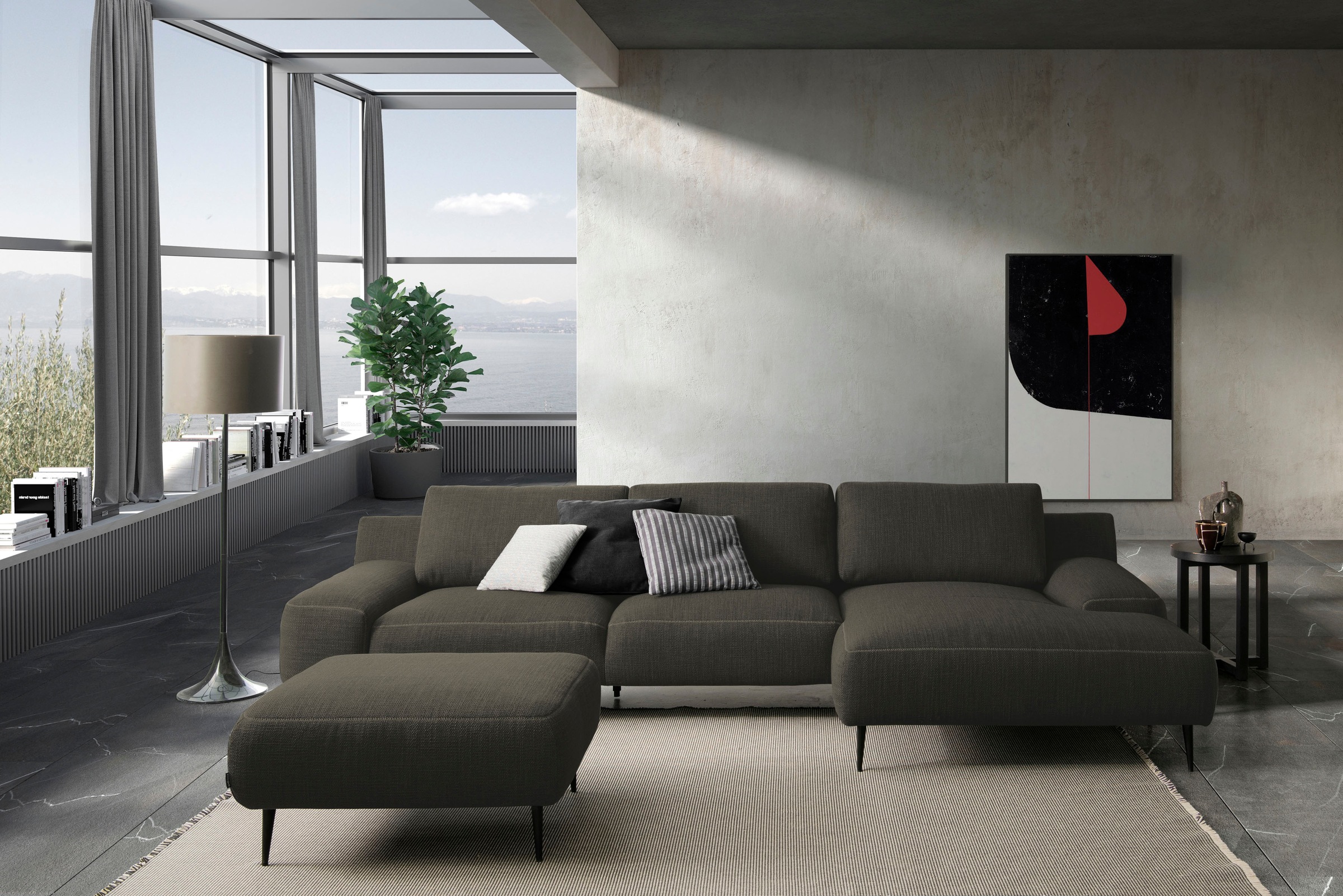 designwerk Ecksofa »Forma L-Form, zeitloses Designsofa mit aktuellem Fuss«, in hochwertiger Verarbeitung & tollem Sitzkomfort