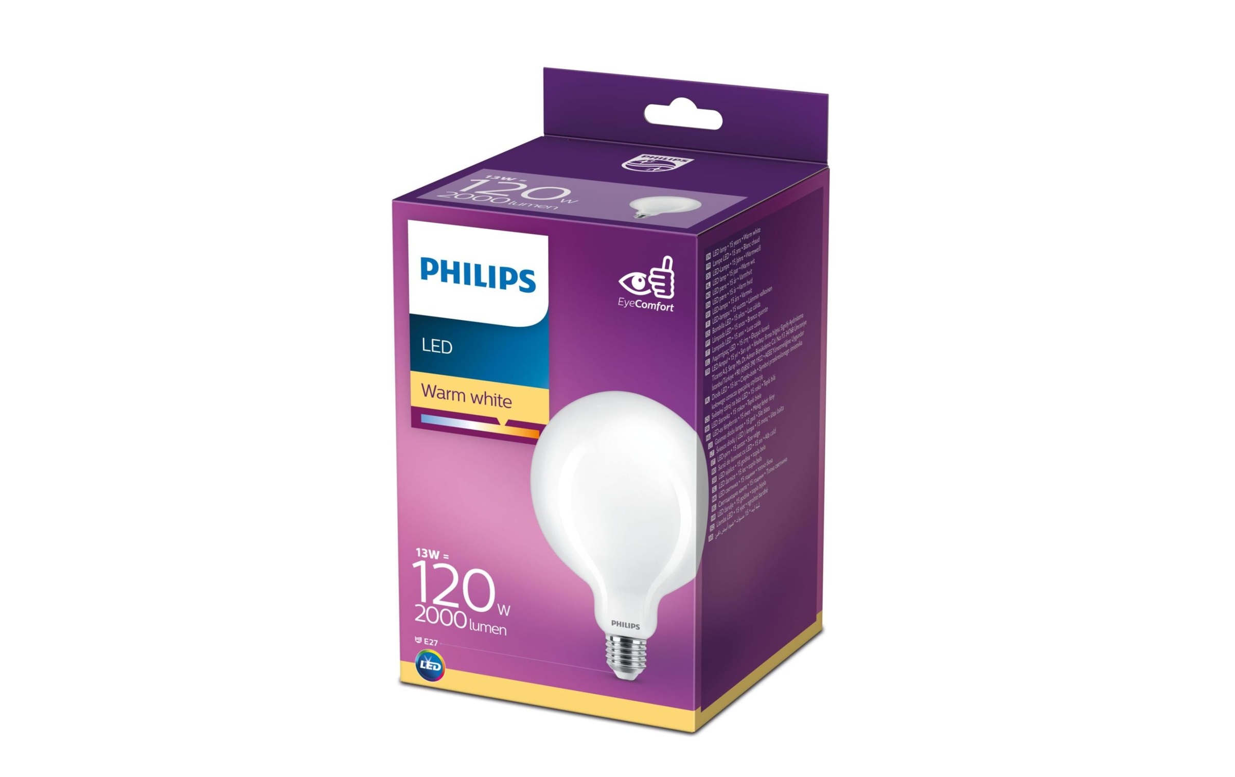 Philips LED-Leuchtmittel »13 W (120 W) E27 War«, E27, Warmweiss