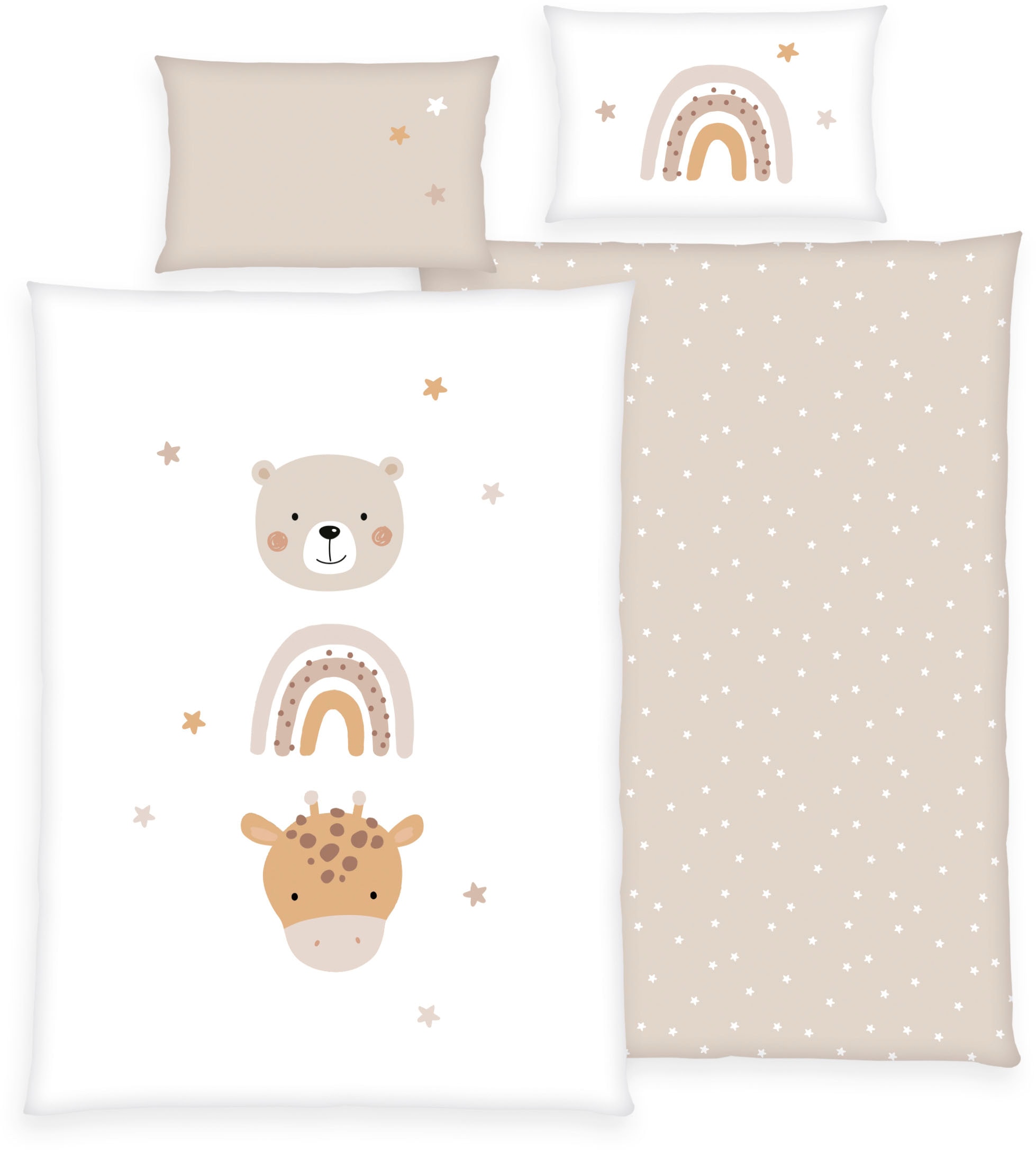 Image of Baby Best Babybettwäsche "Little Friends" 2 Stk. mit liebevollem Motiv