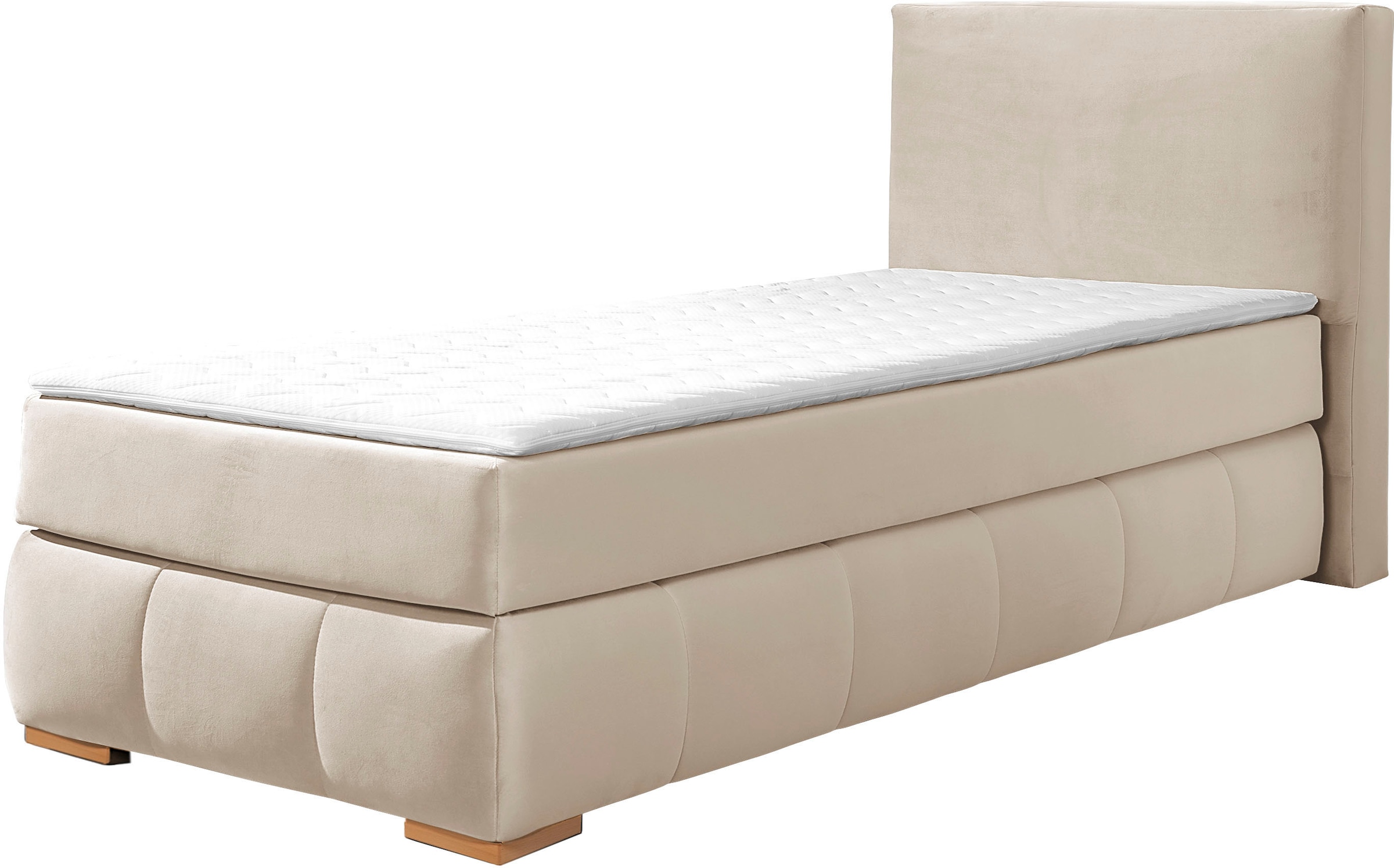 Home affaire Boxspringbett »Wehma« inkl. Topper in 3 verschiedenen Matratzen, auch in Samtstoff
