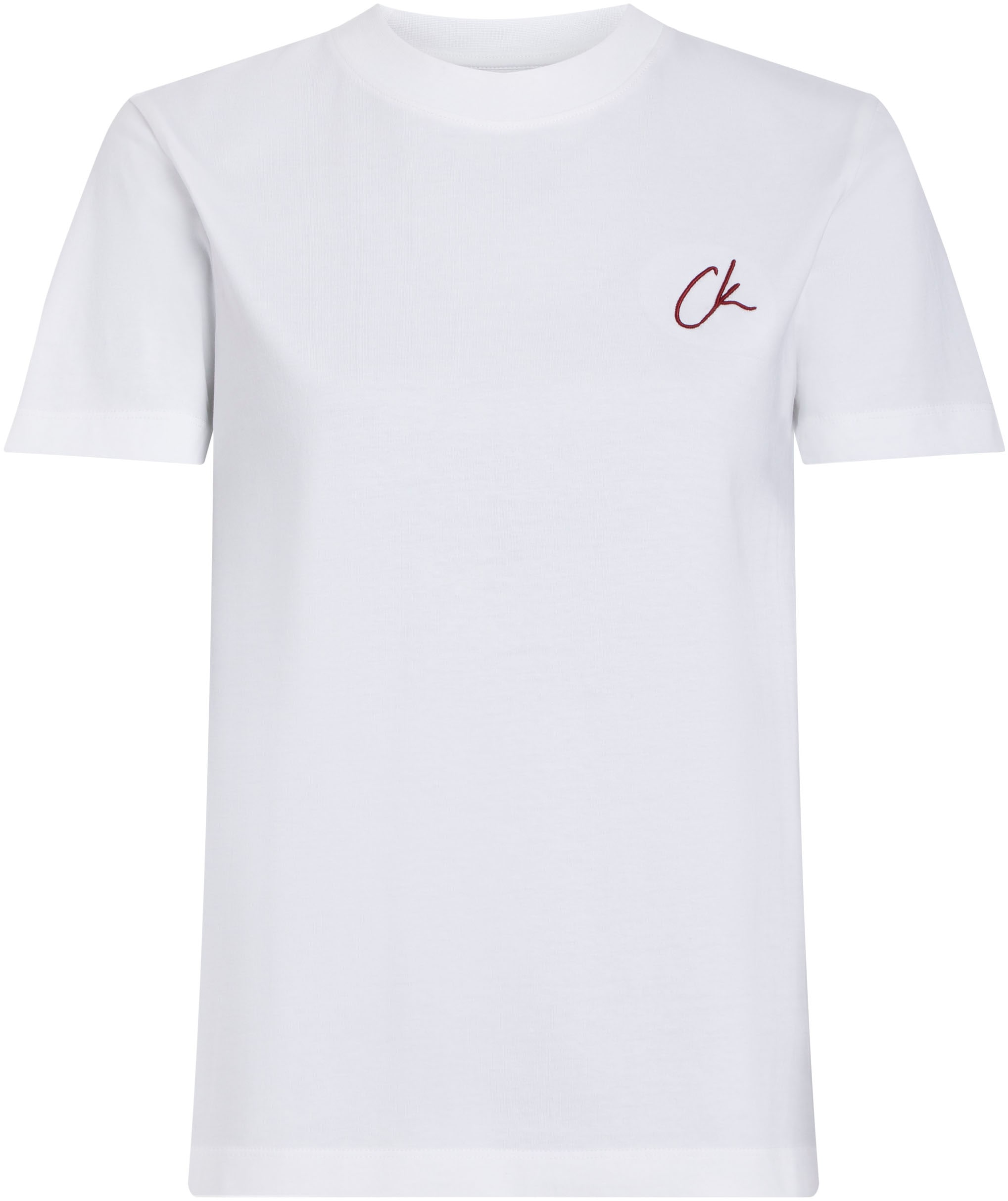 T-Shirt »Plus Embroidered CK Regular Tee«, in Grossen Grössen mit Logostickerei