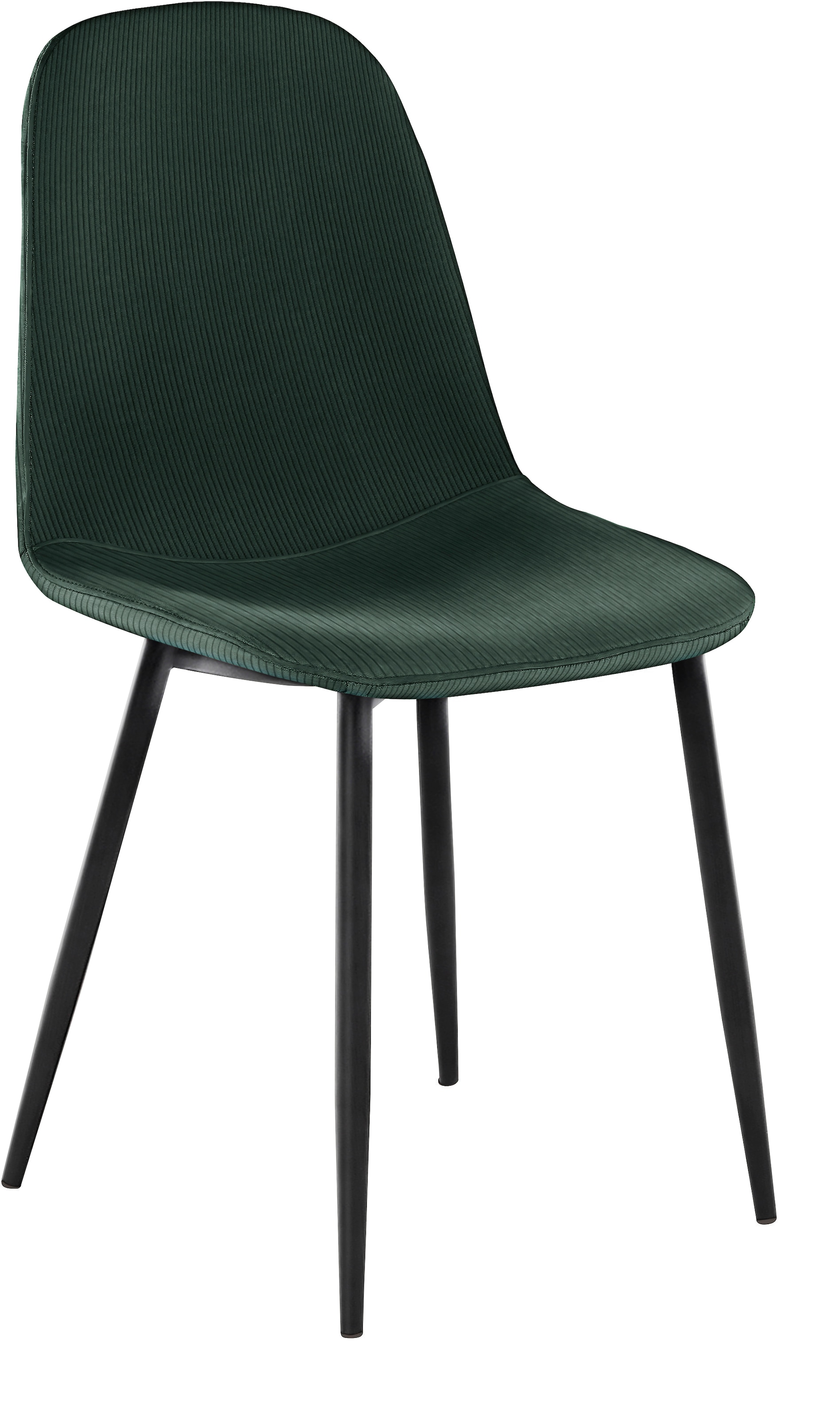 INOSIGN Esszimmerstuhl »Miller«, (Set), 2 St., Feincord, Beine Metall, Küchenstuhl Cord Bezug
