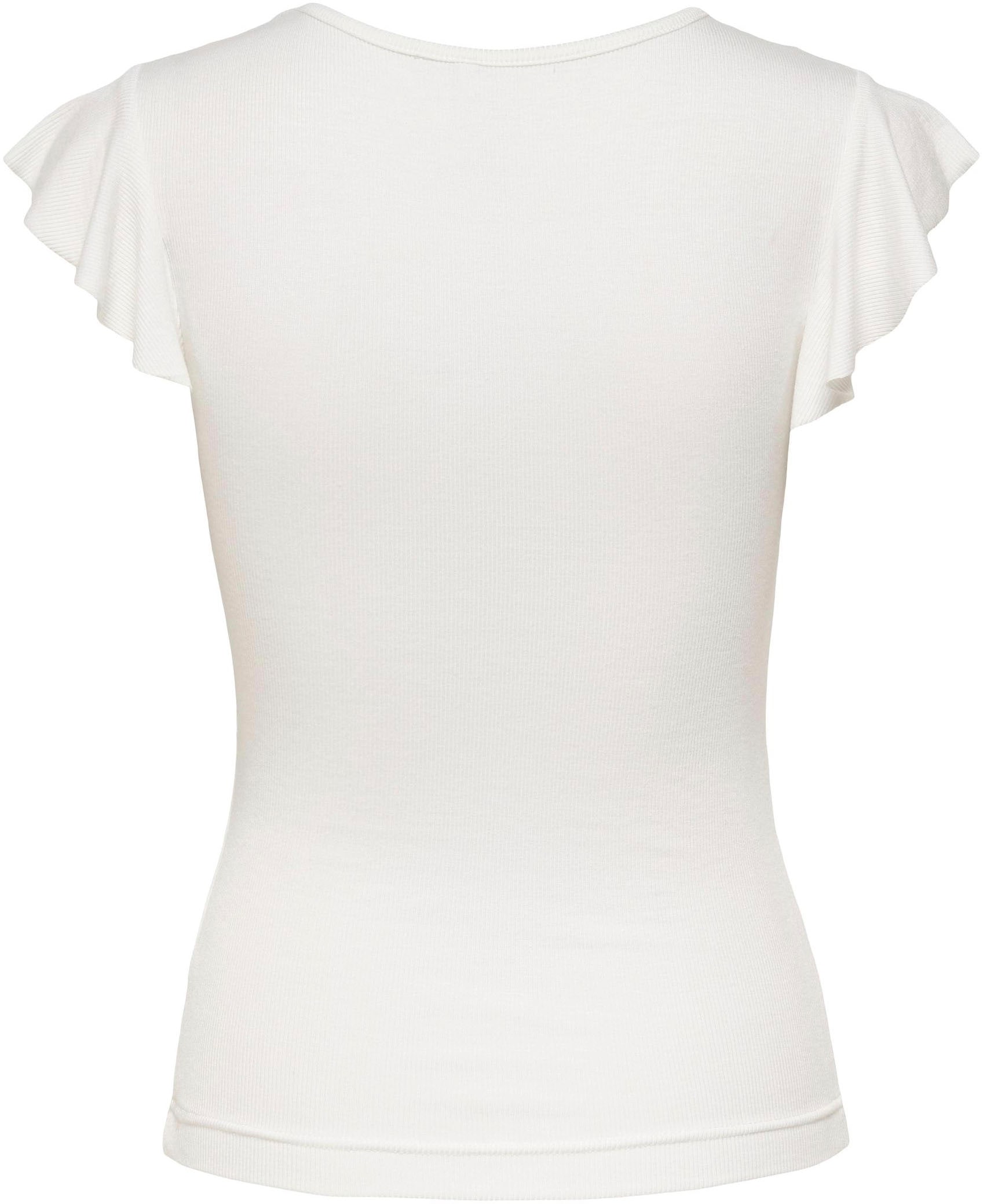 ONLY V-Shirt »ONLBELIA – V-Ausschnitt für femininen Sommerkomfort« Viskosemischung, regular fit, Rundhals