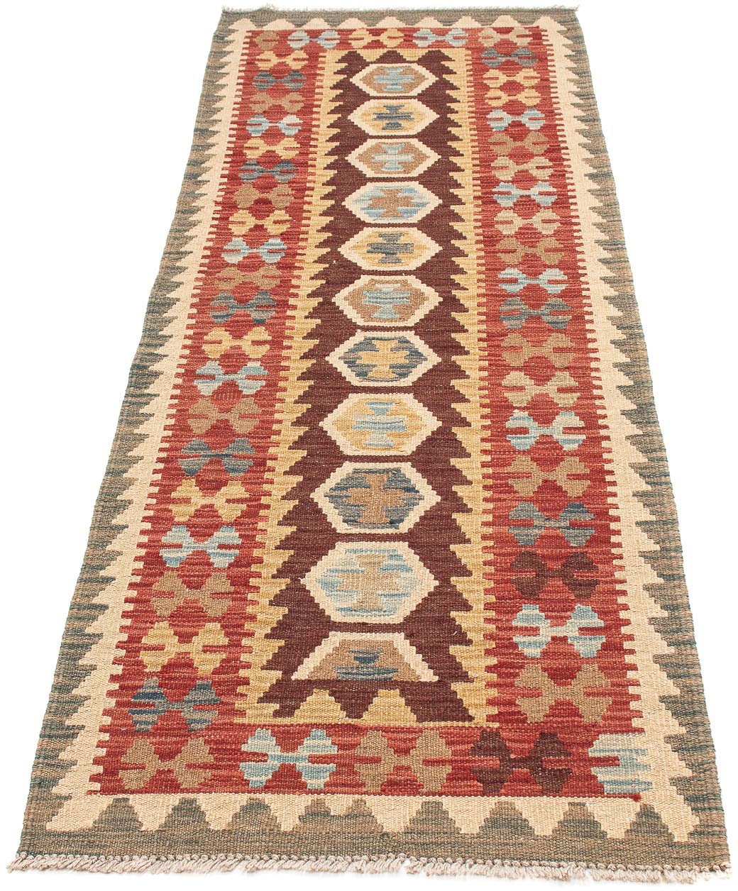 Image of morgenland Läufer »Kelim Maimene Medaillon 190 x 47 cm«, rechteckig, 0,5 mm Höhe, Wendeteppich bei Ackermann Versand Schweiz