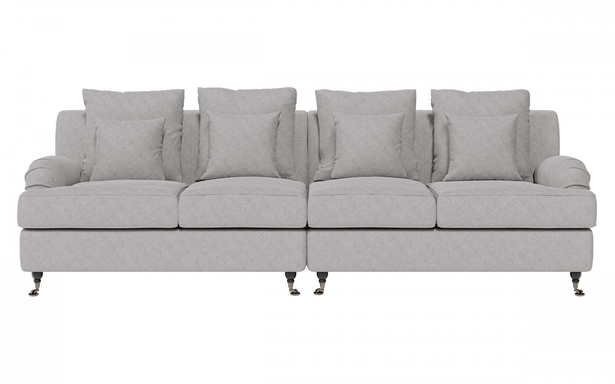 Guido Maria Kretschmer Home&Living Big-Sofa »NORIN«, zwei Fussarten: vorne - Rollen, hinten - Holzfüsse