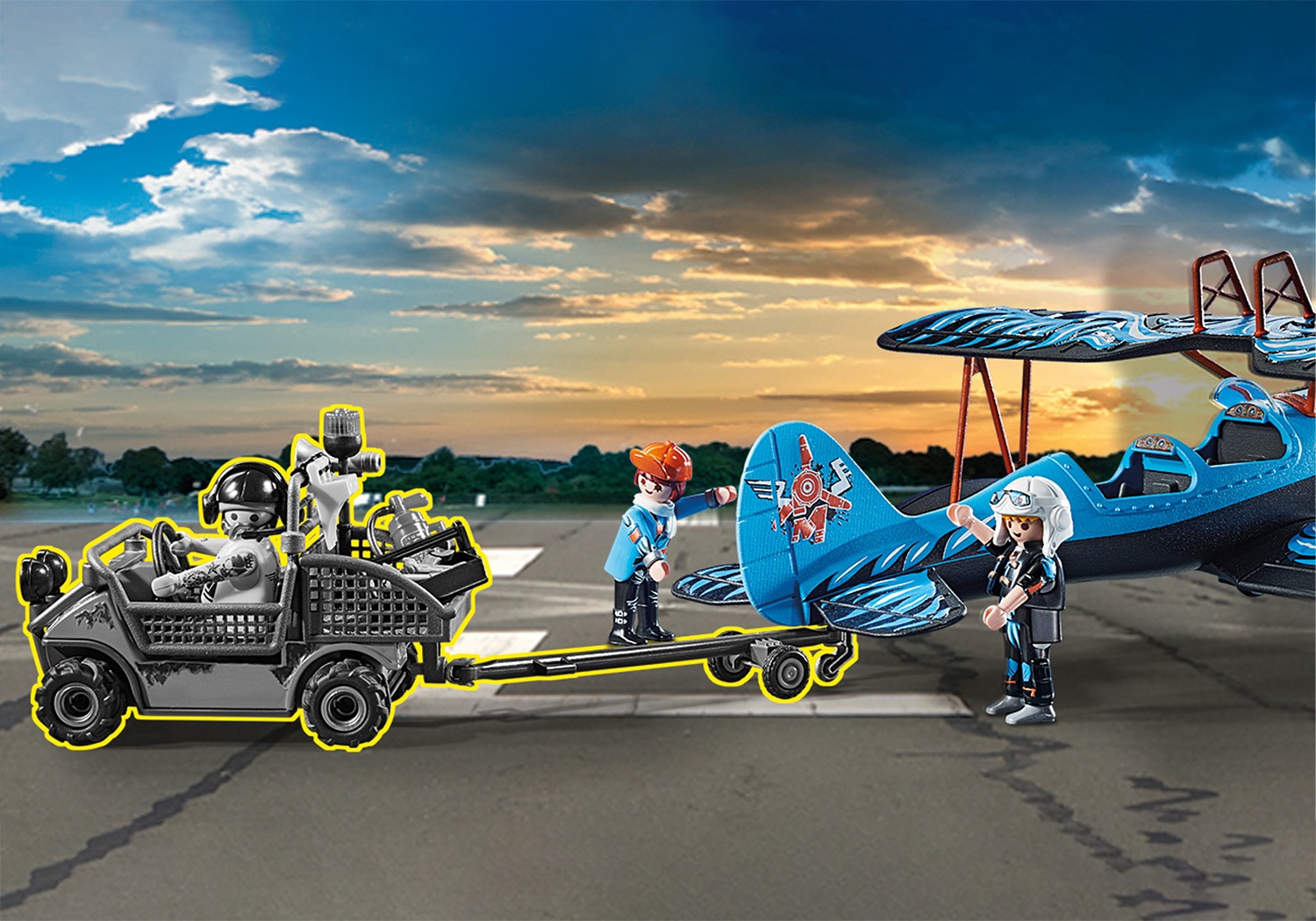 Playmobil® Konstruktions-Spielset »Doppeldecker "Phönix" (70831), Air Stuntshow«, (45 St.), mit Soundeffekten; Made in Germany