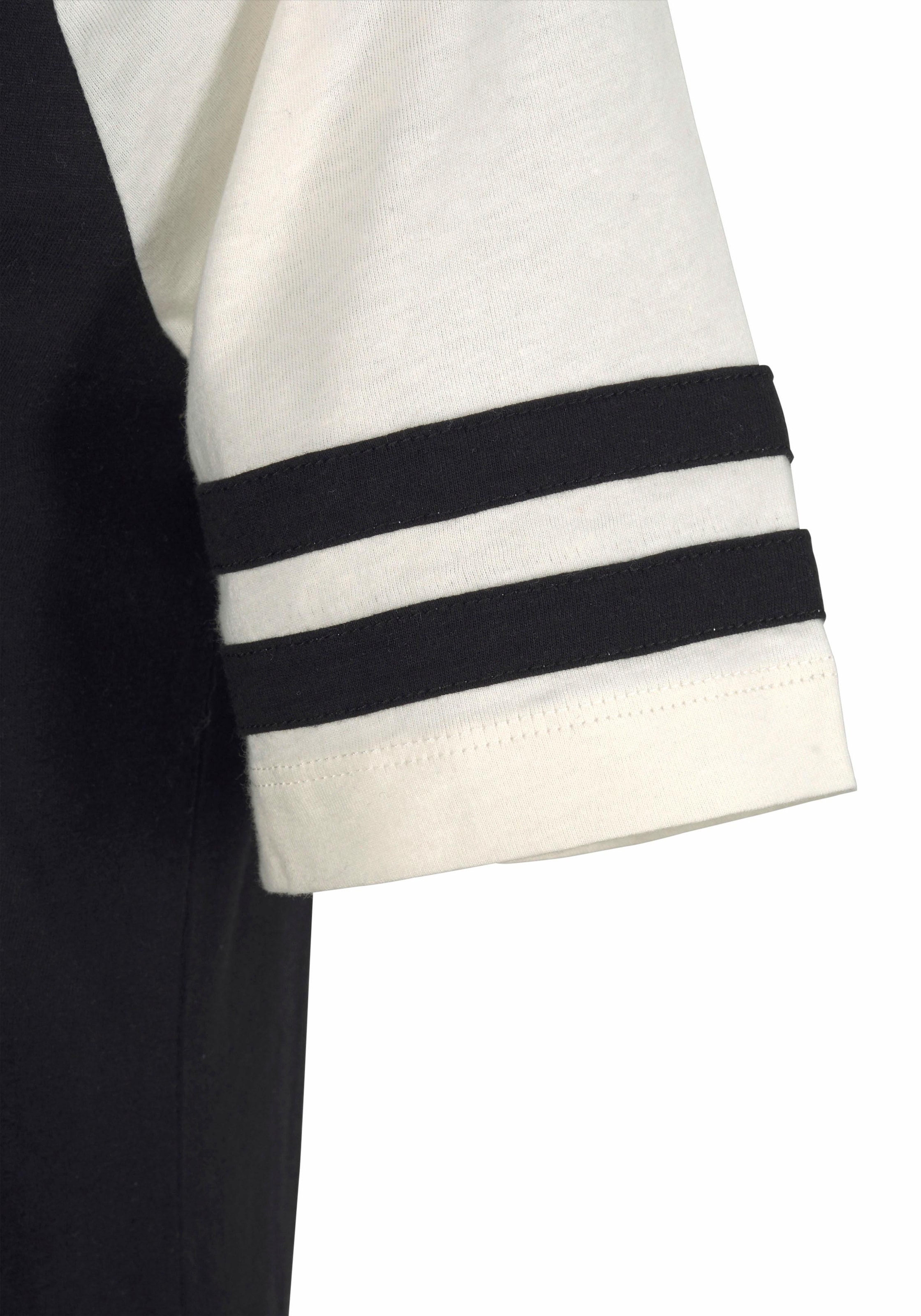 Arizona Nachthemd mit Raglanärmeln in Kontrastfarbe