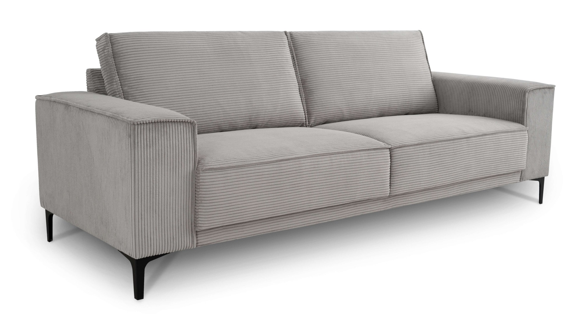 GOODproduct 3-places »OLAND Cord, Sofa, B: 224 cm, Skandi-Design« structure, tissu plat, microfibre de luxe, bouclé