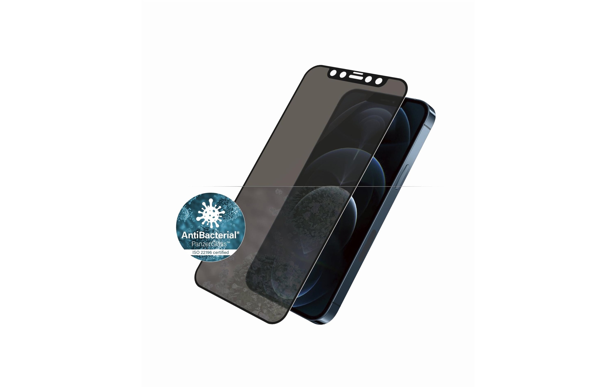 PanzerGlass Displayschutzglas »Displayschutz Case«, für iPhone 12 Pro Max, Mit Rahmen