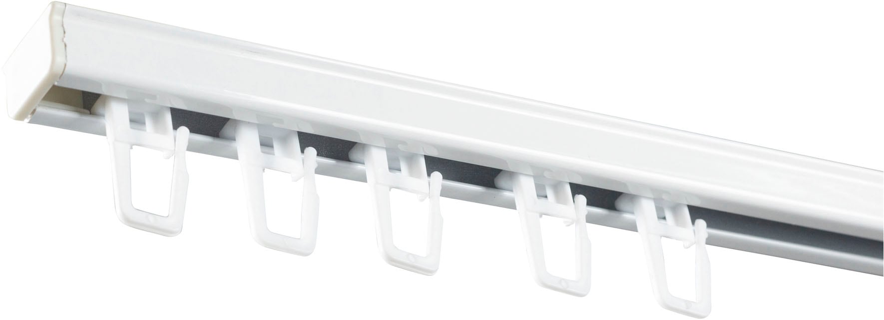 SN DECO GROUP Gardinenschiene »Objektschiene RS«, 1 läufig-läufig, Fixmass, vorgebohrt, Aluminium, Innenlauf, Vorhangschiene