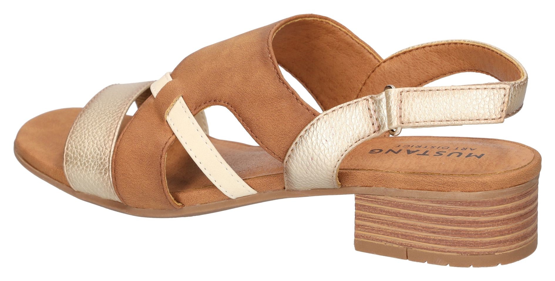 Mustang Shoes Sandales  , sandale, chaussure de fête avec inserts métalliques