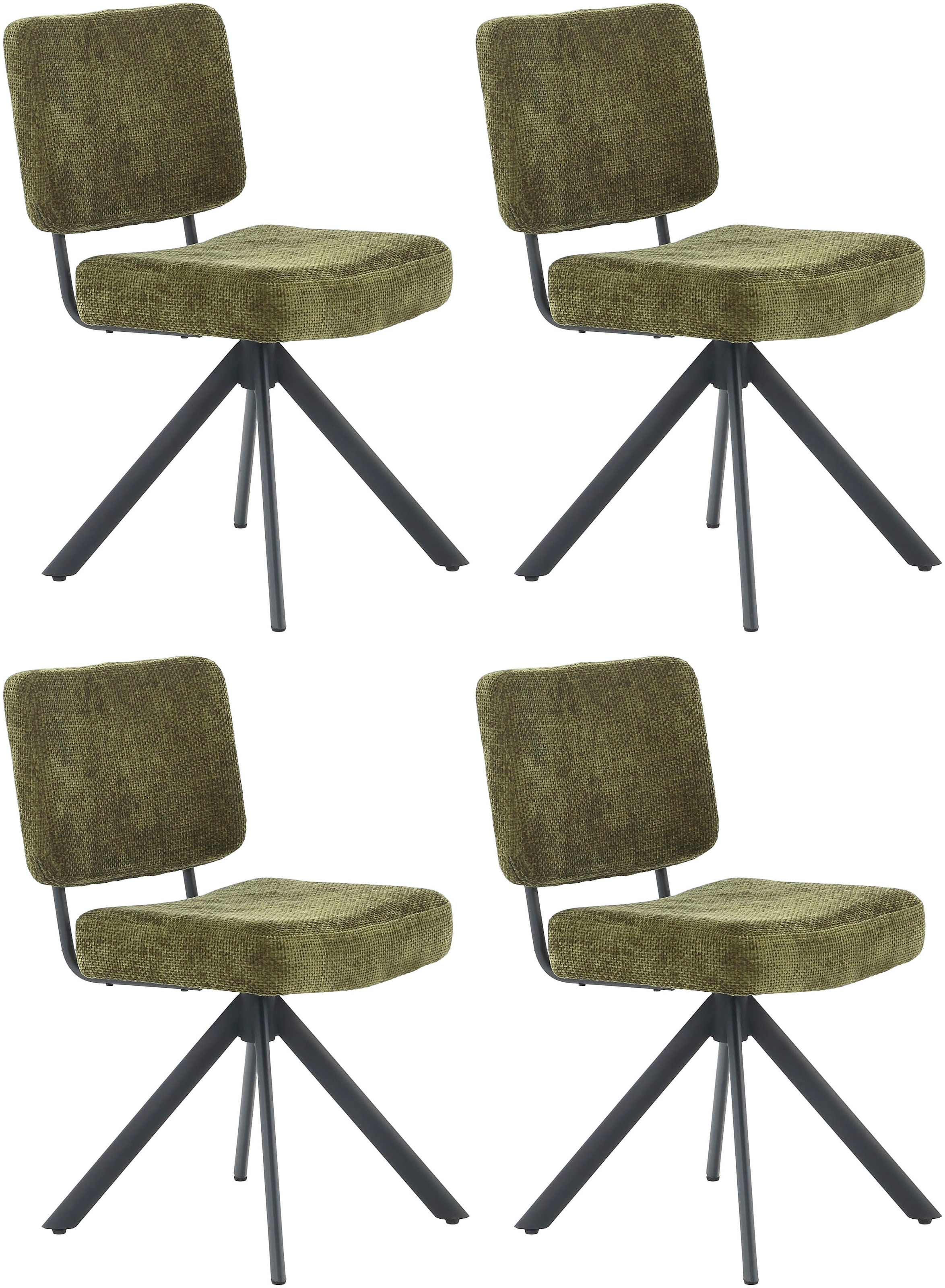 Jockenhöfer Gruppe Chaise pivotante »Gloria (Set, 4 St.)« (Ensemble) 4 cuisinclut fonction pivotante (360°), ressorts ensachés, supporte jusqu’à 150kg
