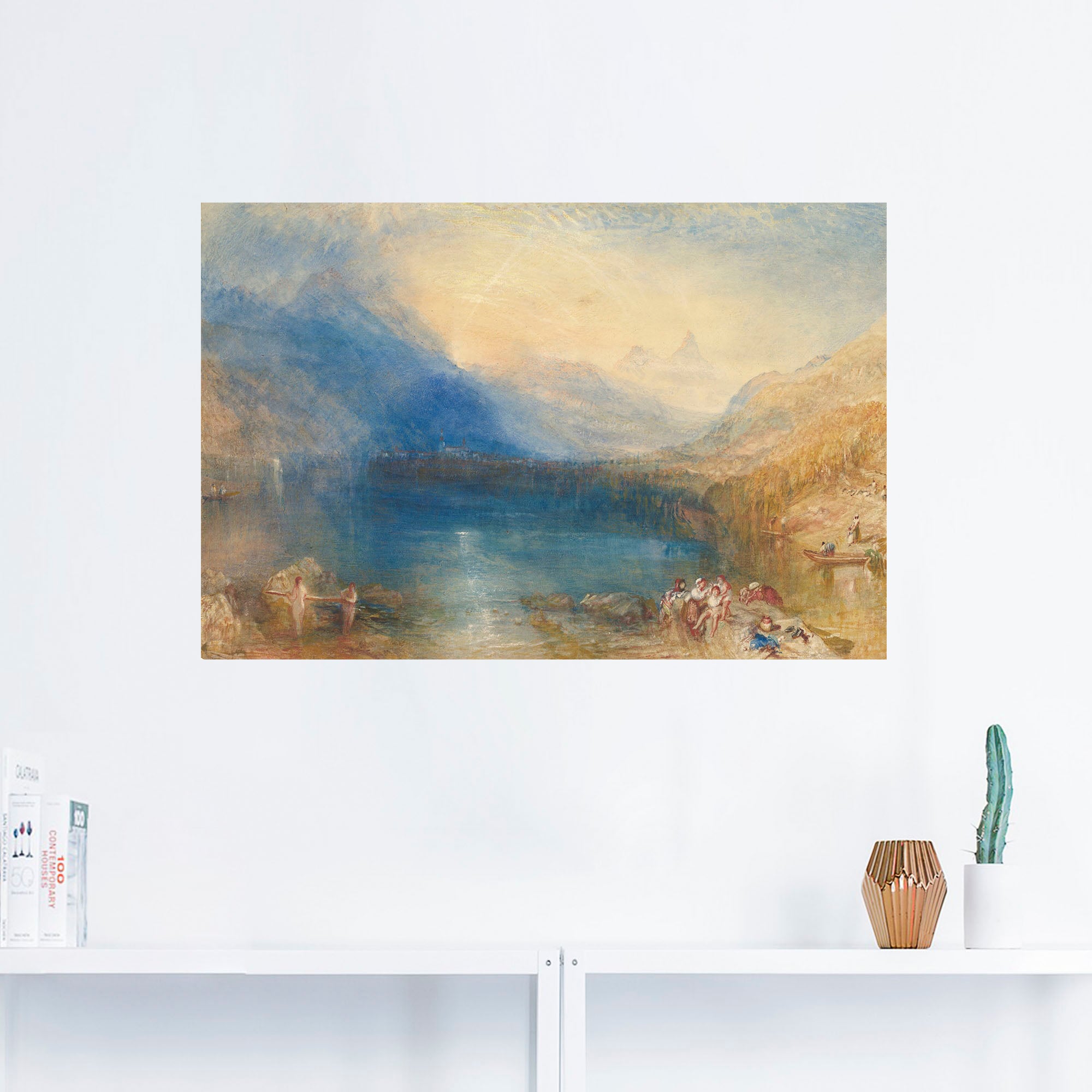 Artland Wandbild »Der Zugersee. 1843«, Seebilder, (1 St.), als Alubild, Leinwandbild, Wandaufkleber oder Poster in versch. Grössen