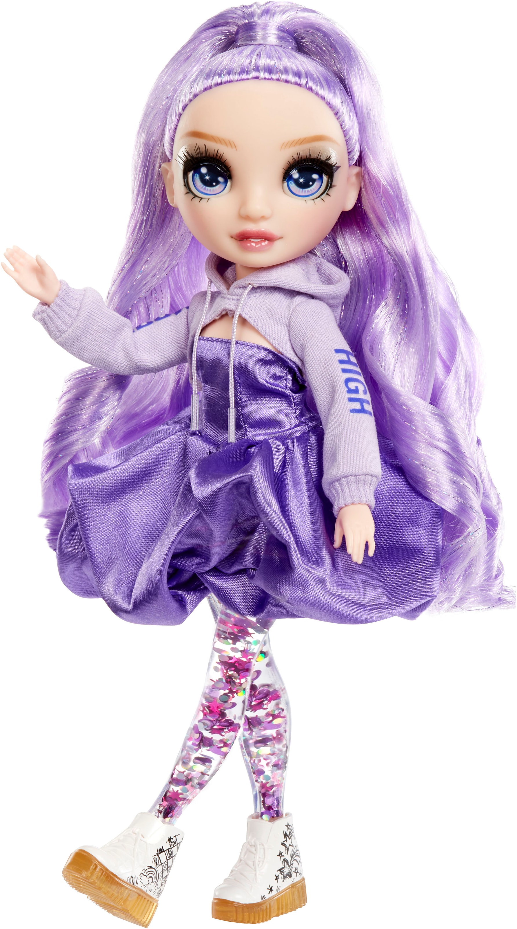 RAINBOW HIGH Poupée à habiller »Rainbow High Sparkle & Shine Fashion Dolls - VIOLA (Purple)«