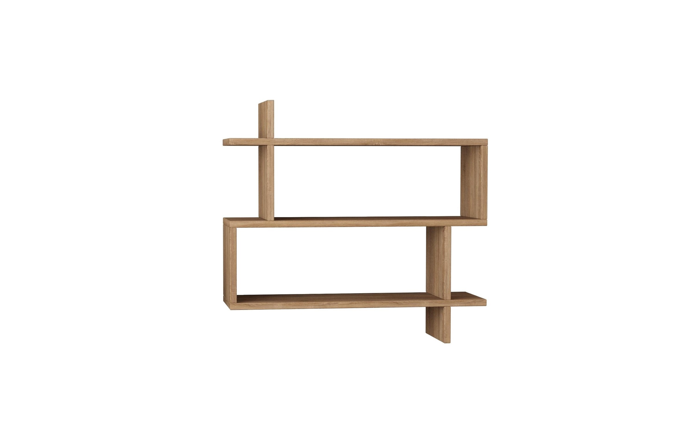 Image of WOODY FASHION Wandregal "Paralel 70 x 65.5 x 22 cm, Eiche"