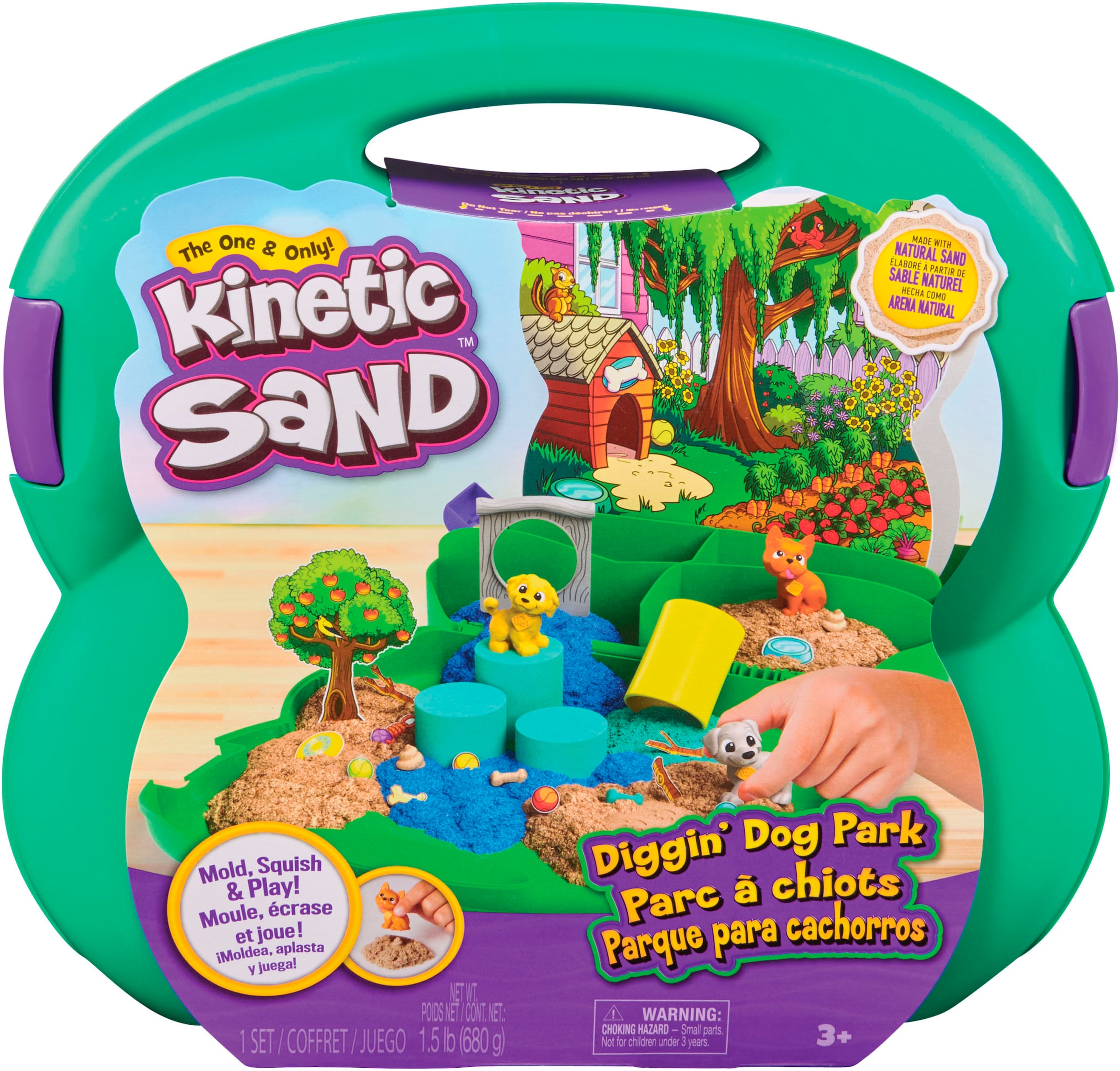 Spin Master Kreativset »Kinetic Sand - Hunde Park Koffer 680 g«