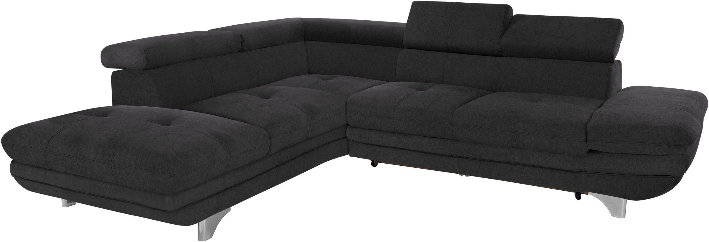 COTTA Ecksofa »Enterprise L-Form«, mit Arm- & Kopfteilverstellung, wahlweise mit Bettfunktion