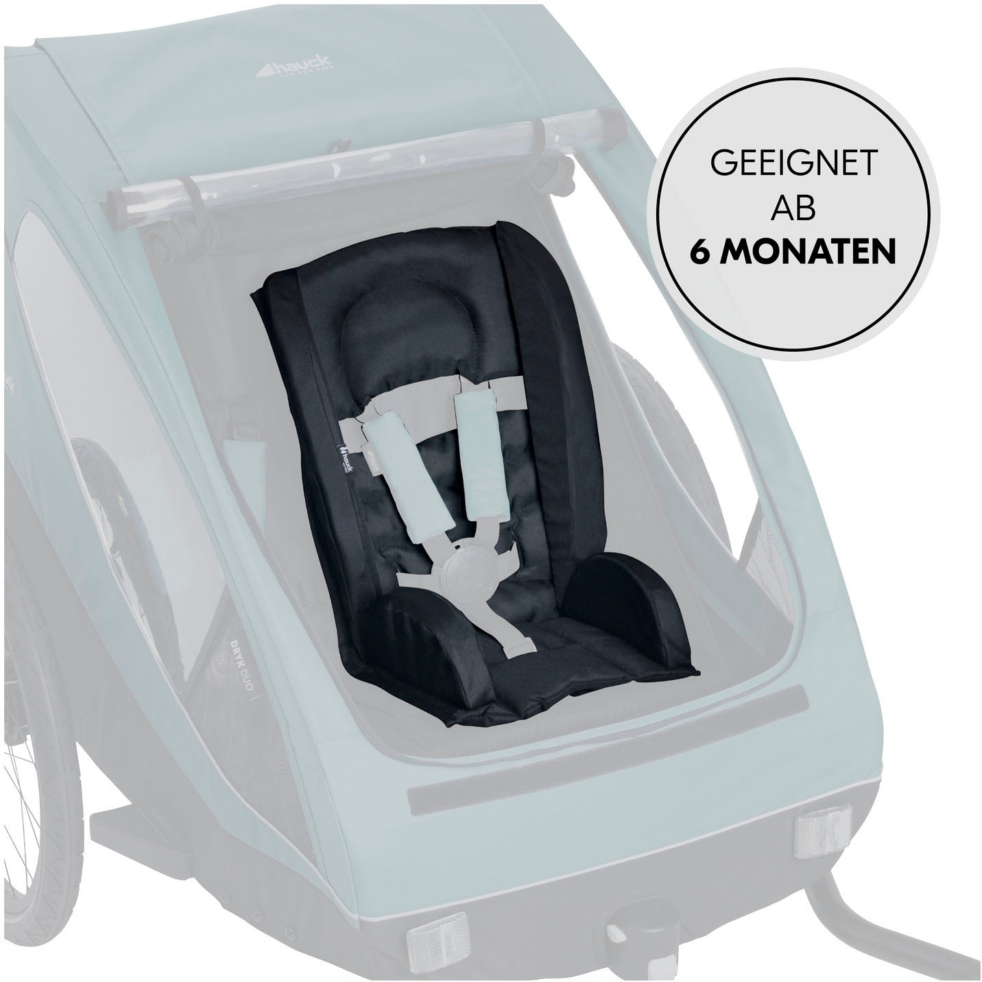 Hauck Réducteur de siège »Sitzverkleinerer für Fahrradanhänger, Black« universal