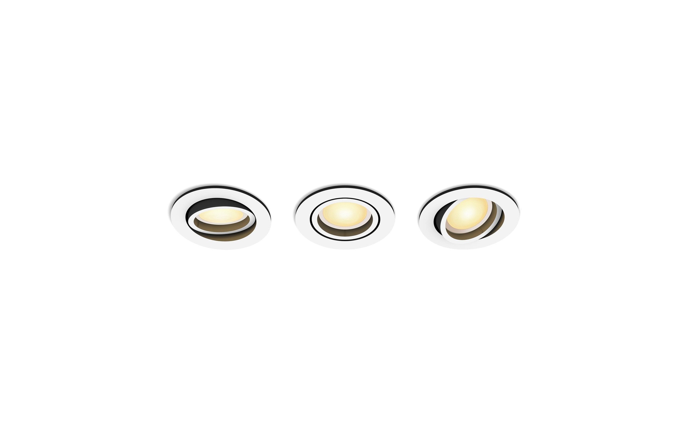 Philips Hue LED Deckenleuchte »Milliskin 3er-Pack Rund« GU10 Kaltweiss Tageslichtweiss Warmweiss