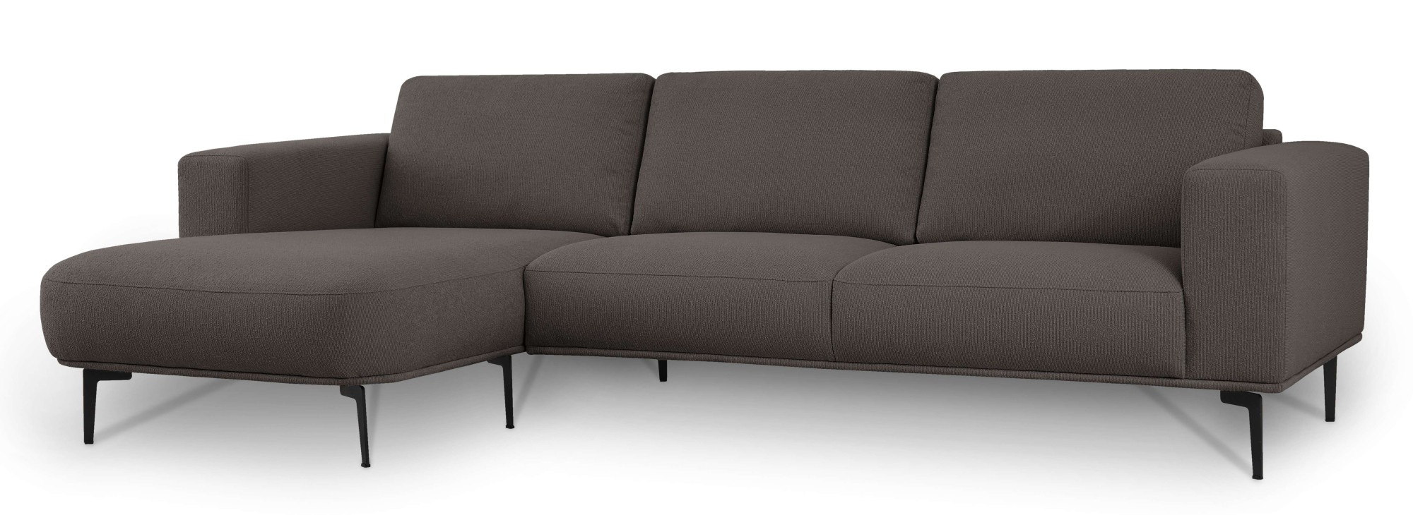 GOODproduct Ecksofa »Lillith, 289 cm, L-Form, gemütlicher Sitzkomfort« Eckcouch mit runder Recamiere links/rechts , Strukturstoff