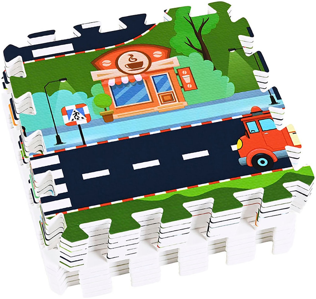 Knorrtoys® Puzzle »Strasse«, Puzzlematte, Bodenpuzzle