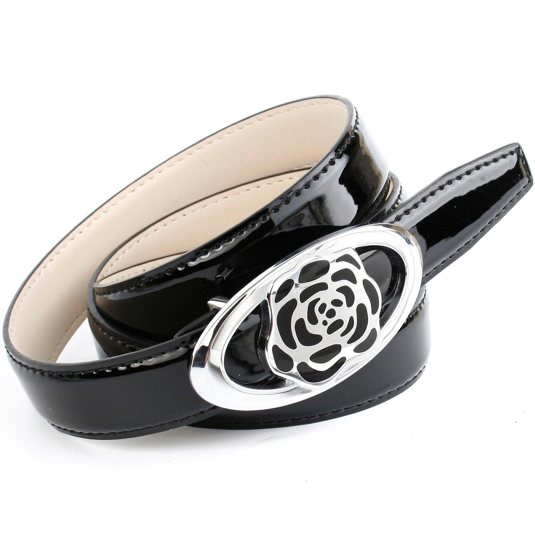 Image of Anthoni Crown Ledergürtel, aus Lackleder mit exklusiver Koppelschliesse bei Ackermann Versand Schweiz