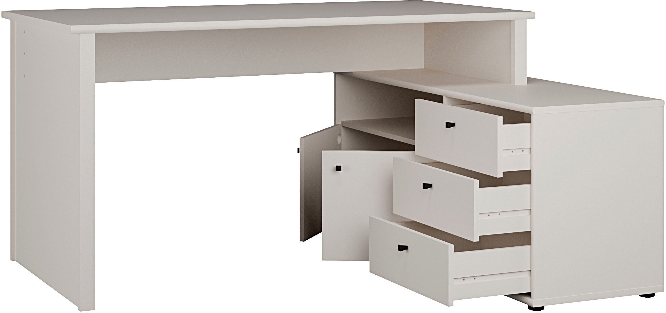 FORTE Bureau d'angle »Tempra« beaucoup de rangement, largeur 151 cm