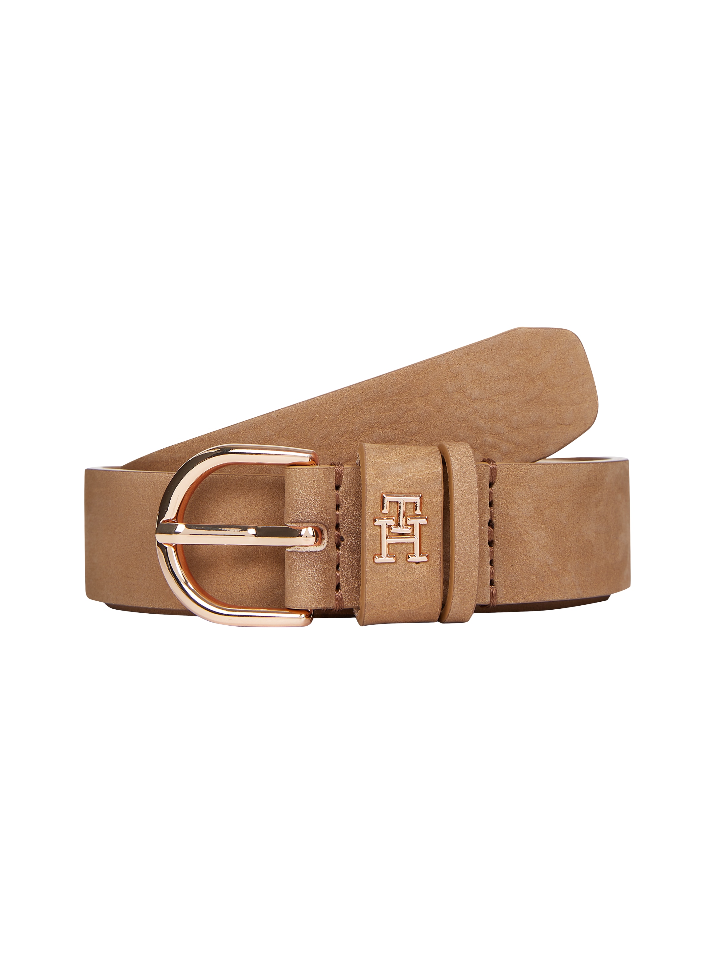 Image of Tommy Hilfiger Ledergürtel "ESSENTIAL EFFORTLESS 2.5 cm breit NUBUCK" Logoemblem, weiche Haptik