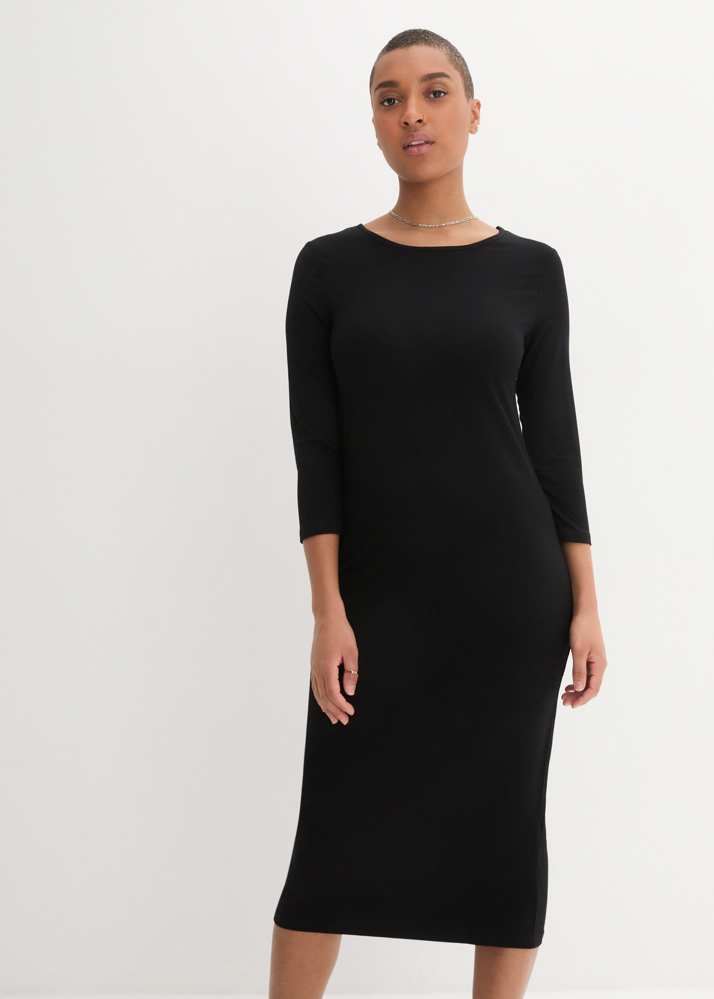 Image of bonprix Shirtkleid 1 tlg. für den Alltag, aus leicht fliessendem Material, mit 3/4-Ärmeln