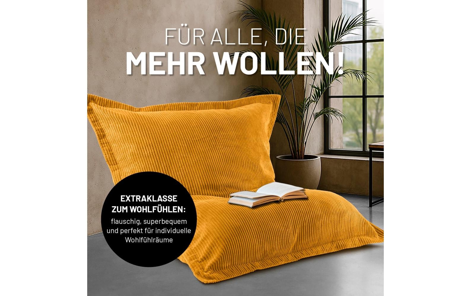 Lumaland Sitzsack »Cord XXL, 380 l«